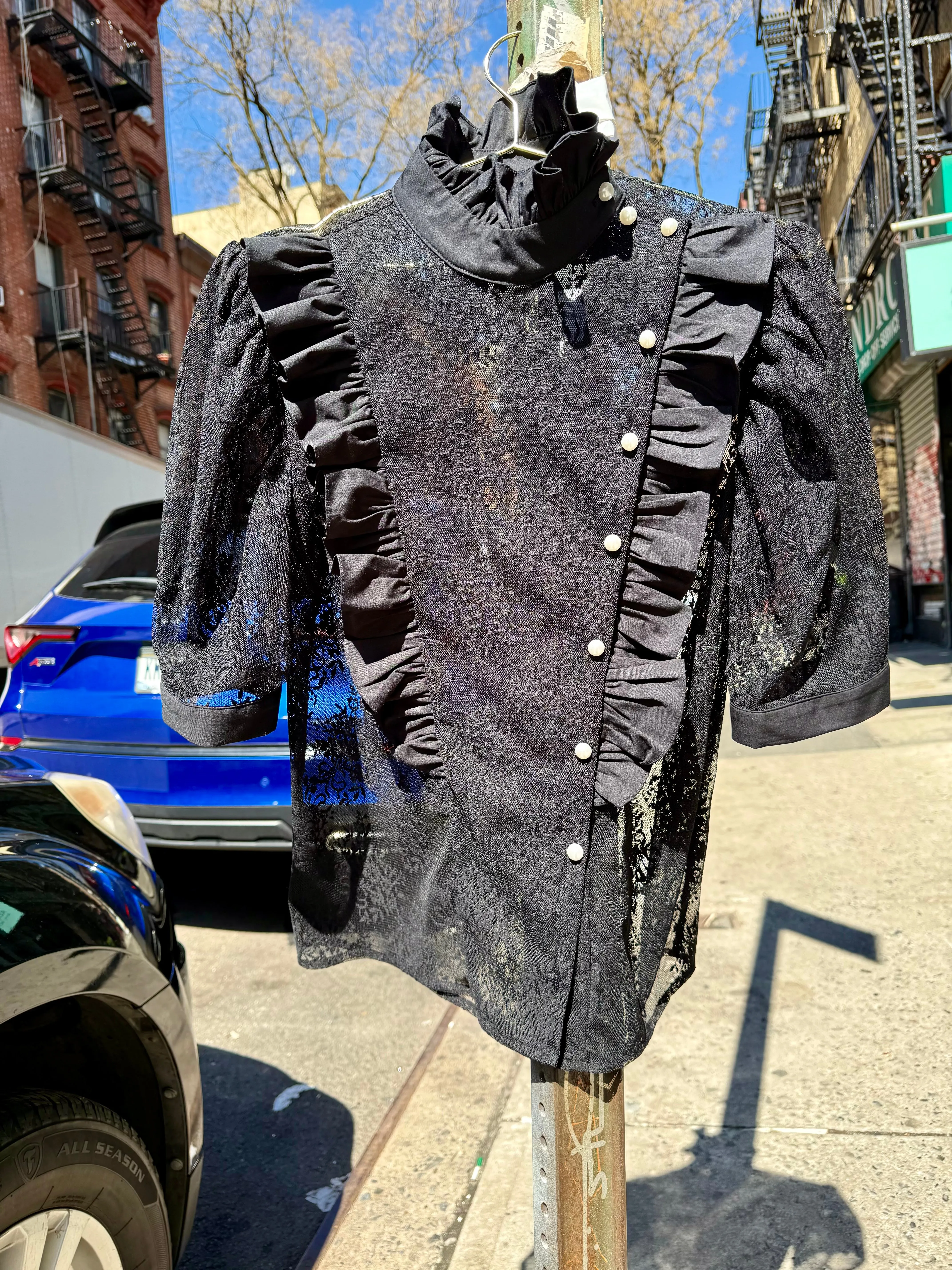 Claire Blouse in Black Lace sold by Batsheva product image thumbnail 2