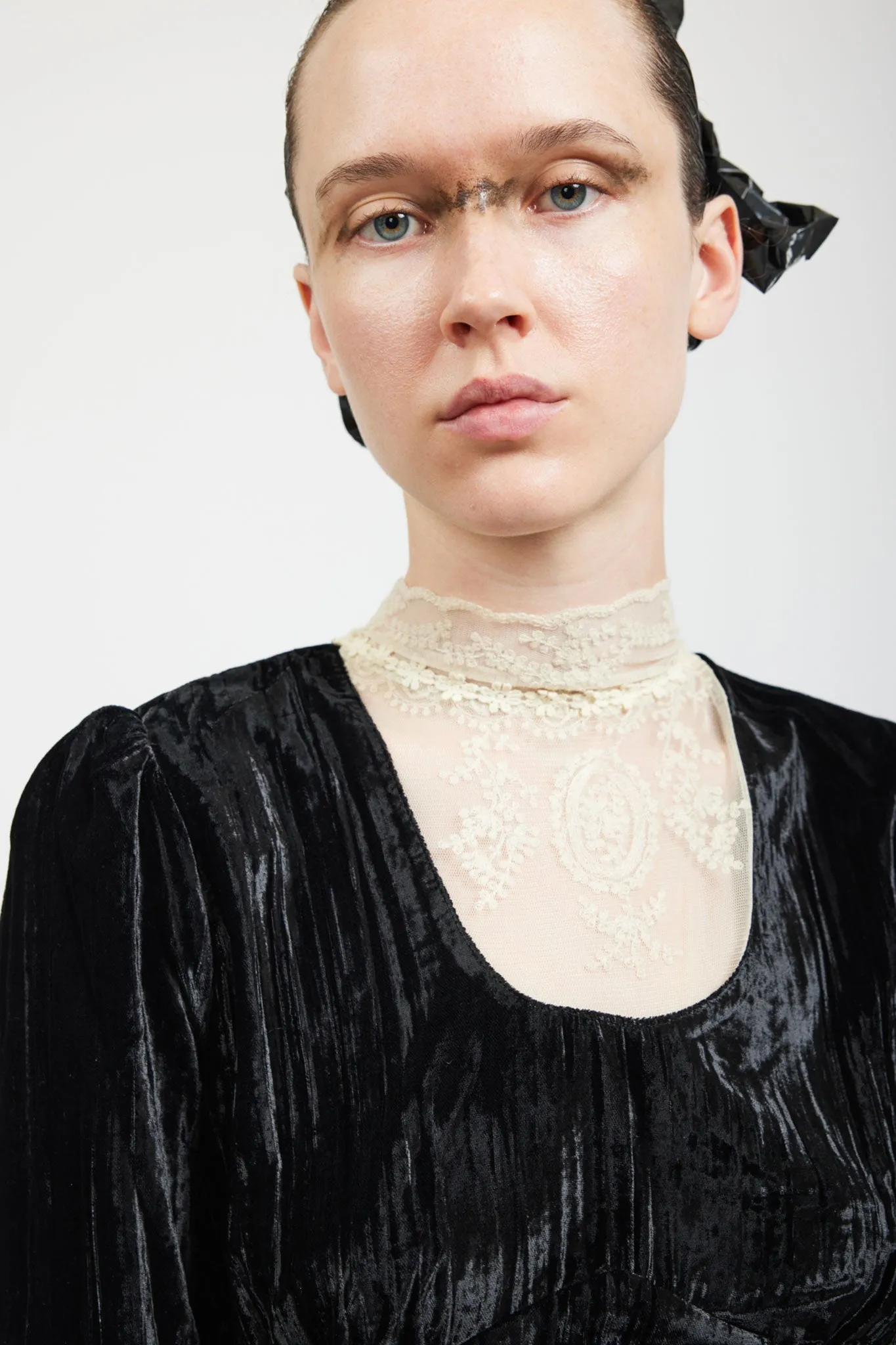 Maryjane Dress in Black Crushed Velvet sold by Batsheva product image thumbnail 2