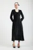 Maryjane Dress in Black Crushed Velvet sold by Batsheva