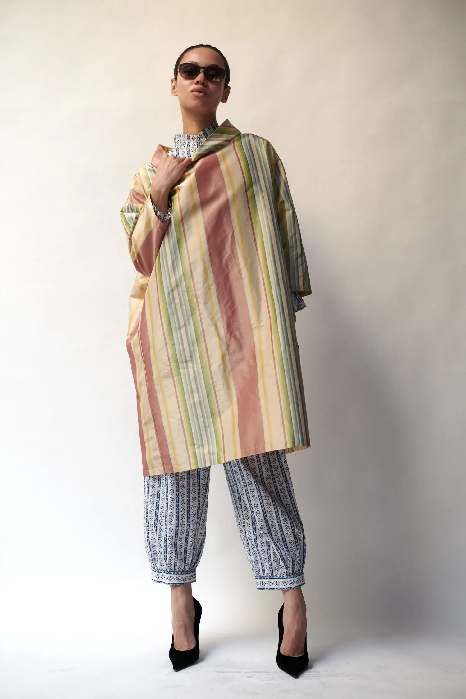 Abigail Dress in Striped Silk Taffeta sold by Batsheva product image thumbnail 5