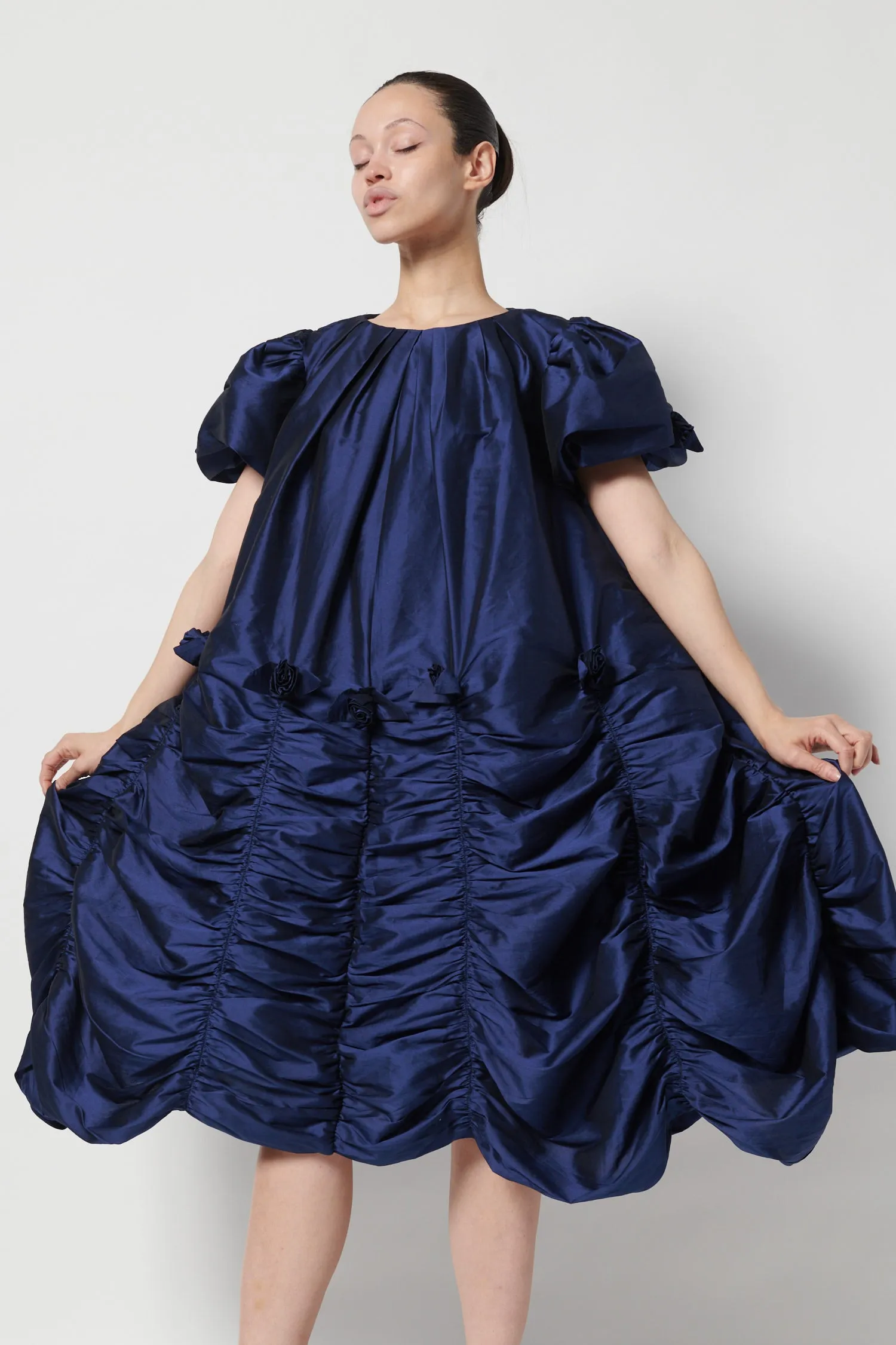Rosie Dress in Navy Taffeta sold by Batsheva product image thumbnail 3
