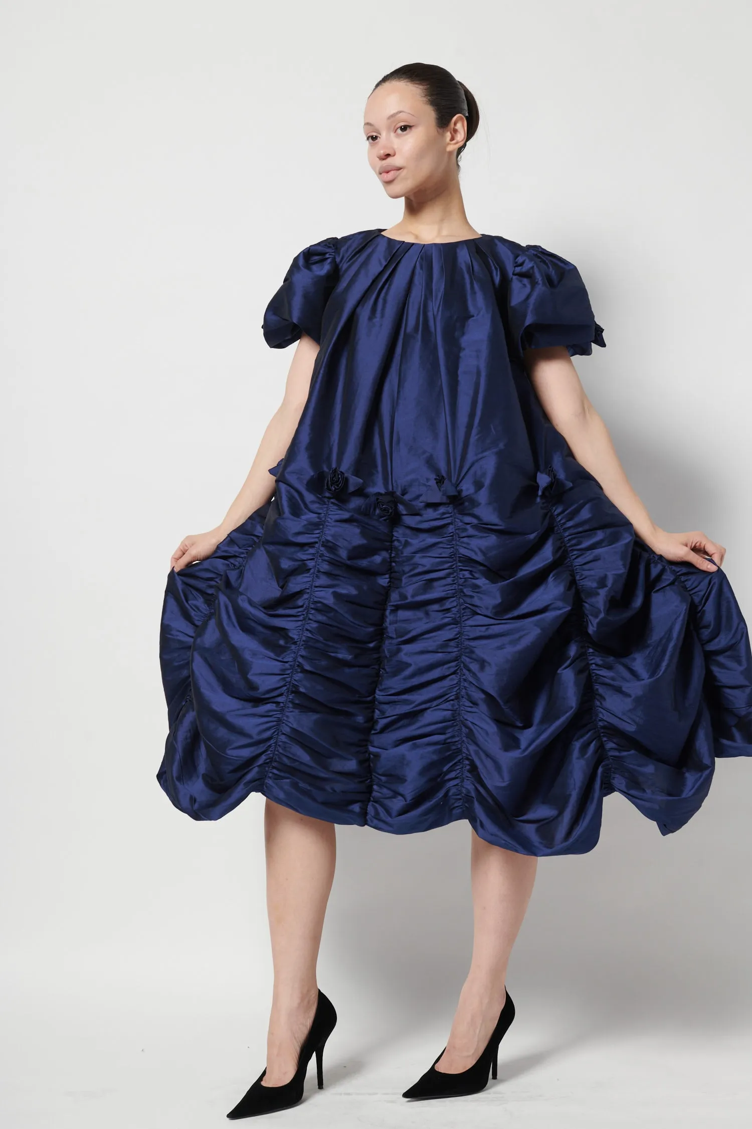 Rosie Dress in Navy Taffeta sold by Batsheva product image thumbnail 4