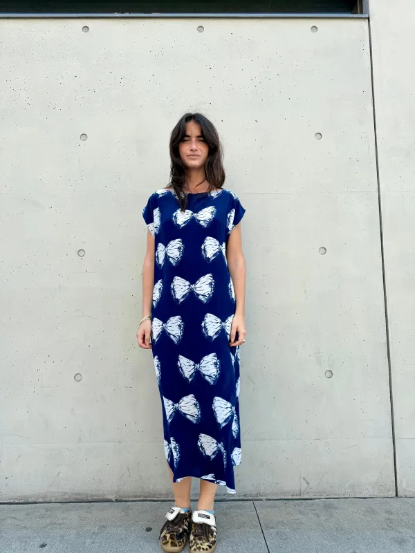 Dancer's Caftan in Blue Bows made by Batsheva
