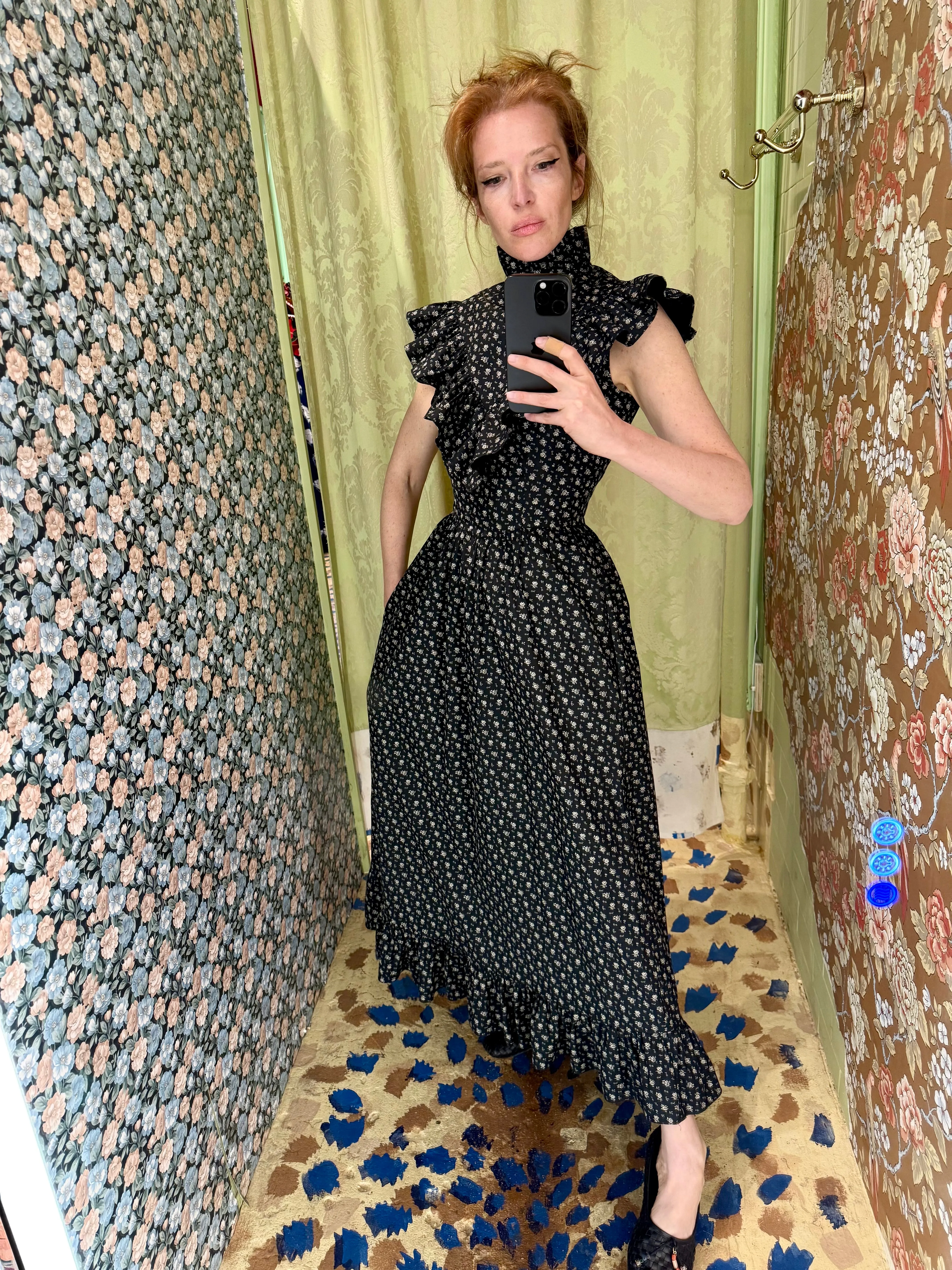 Caroline Dress in Black Floral sold by Batsheva product image thumbnail 3