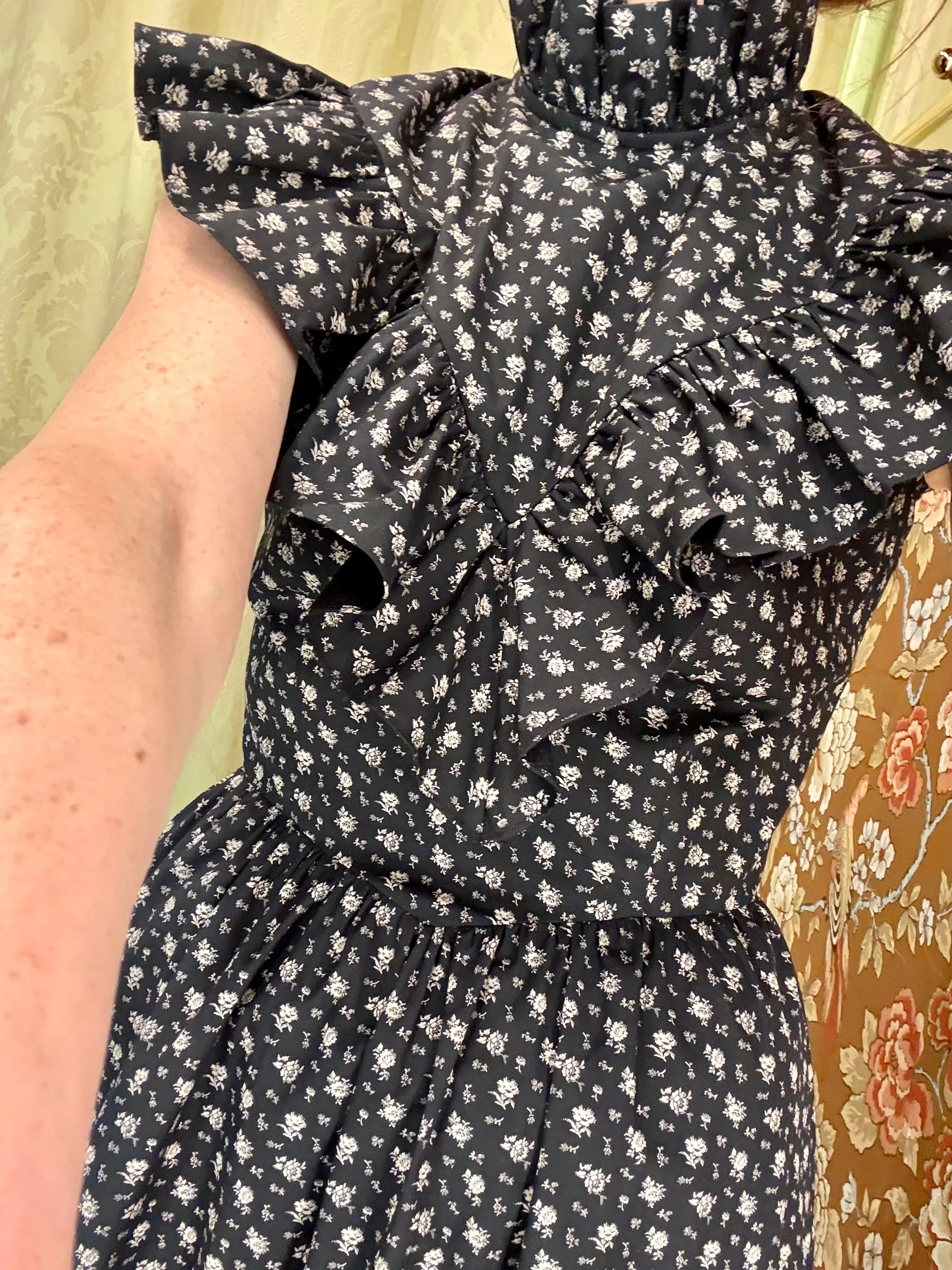 Caroline Dress in Black Floral sold by Batsheva product image thumbnail 4
