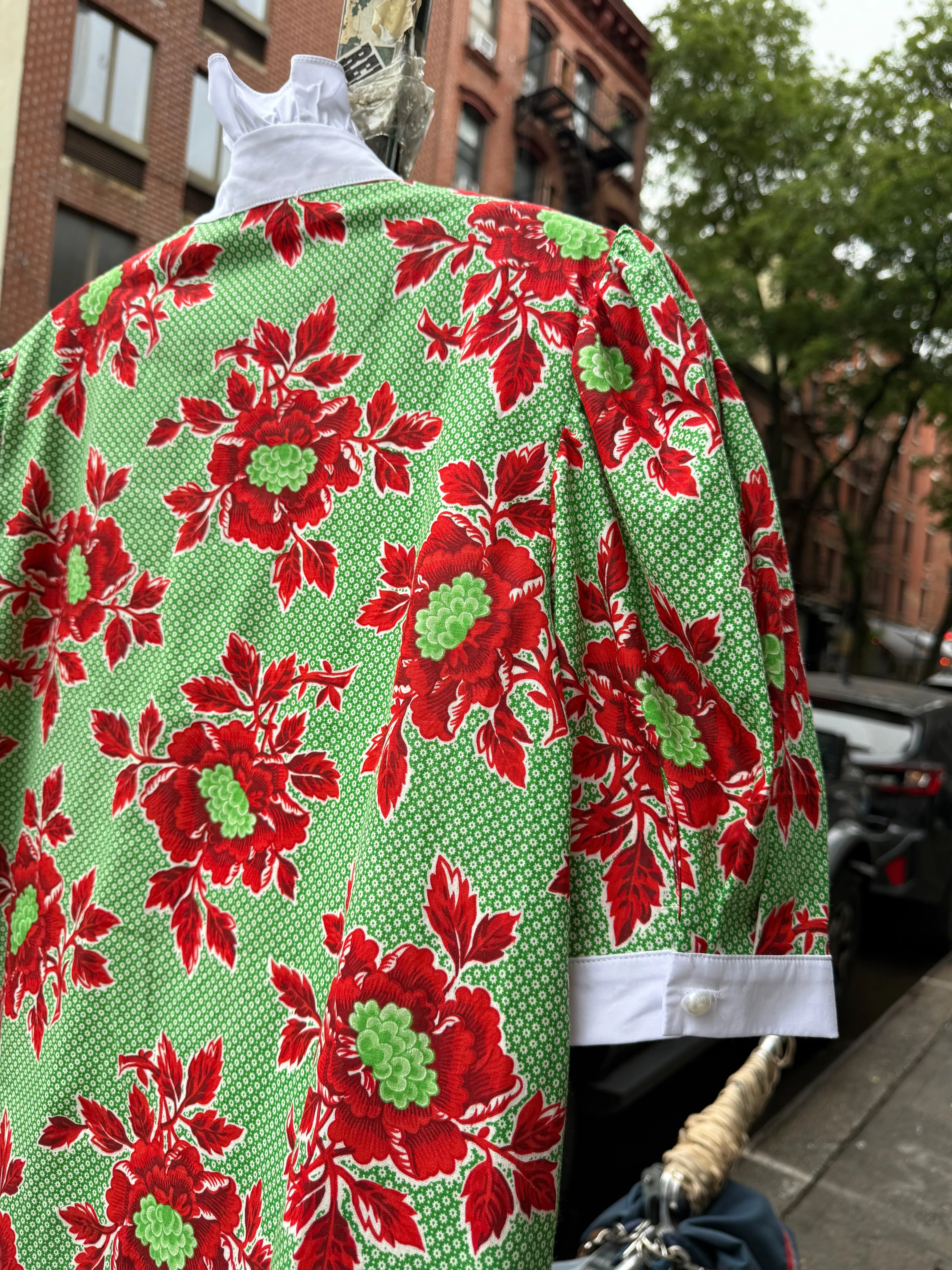 Claire Blouse in Vintage Green and Red Floral sold by Batsheva product image thumbnail 5