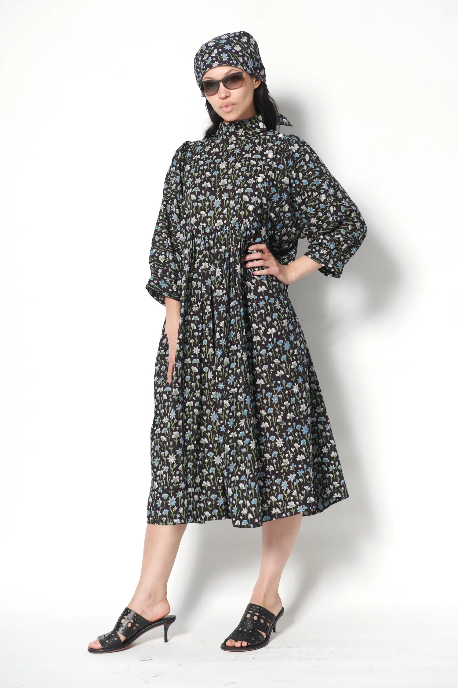 Block-Printed Scarf in Black sold by Batsheva product image thumbnail 2