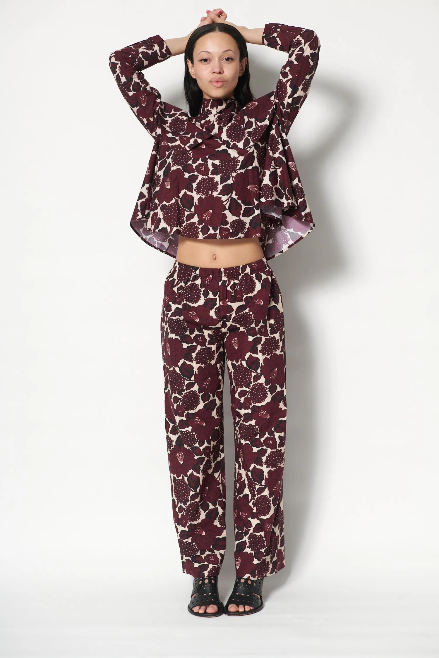 McKinley Top in Merlot Floral sold by Batsheva product image thumbnail 5
