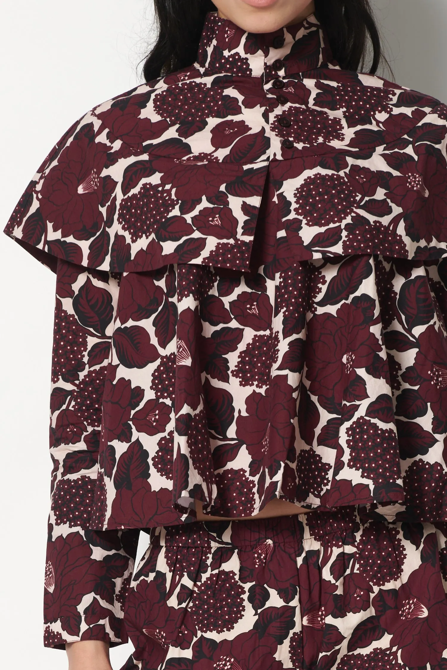 McKinley Top in Merlot Floral sold by Batsheva product image thumbnail 2