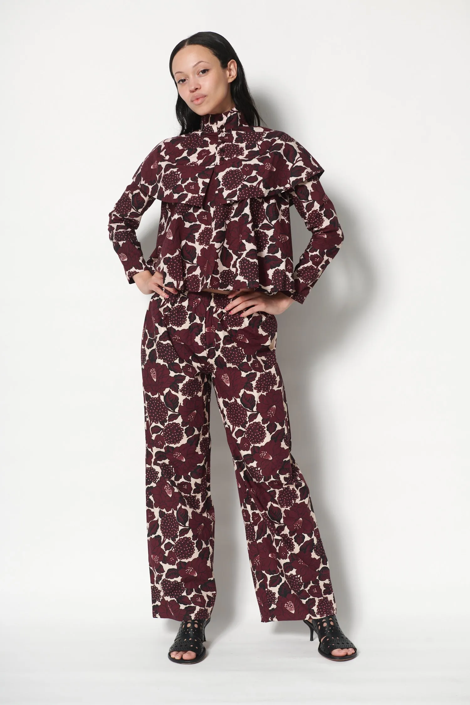 McKinley Top in Merlot Floral sold by Batsheva product image thumbnail 3