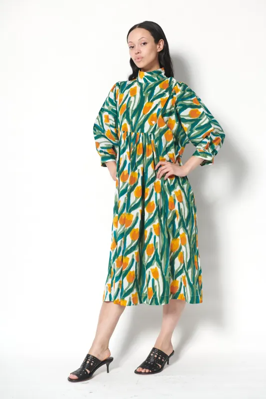Smock Dress in Tulips made by Batsheva