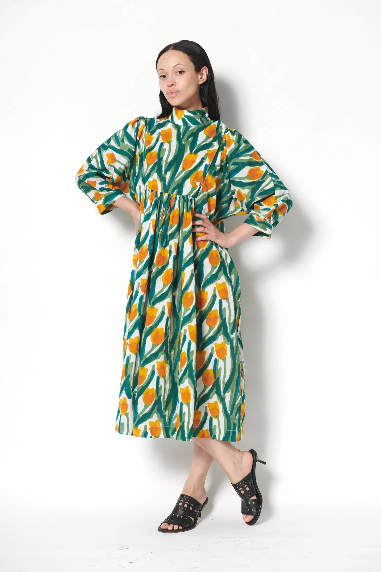 Smock Dress in Tulips sold by Batsheva product image thumbnail 3