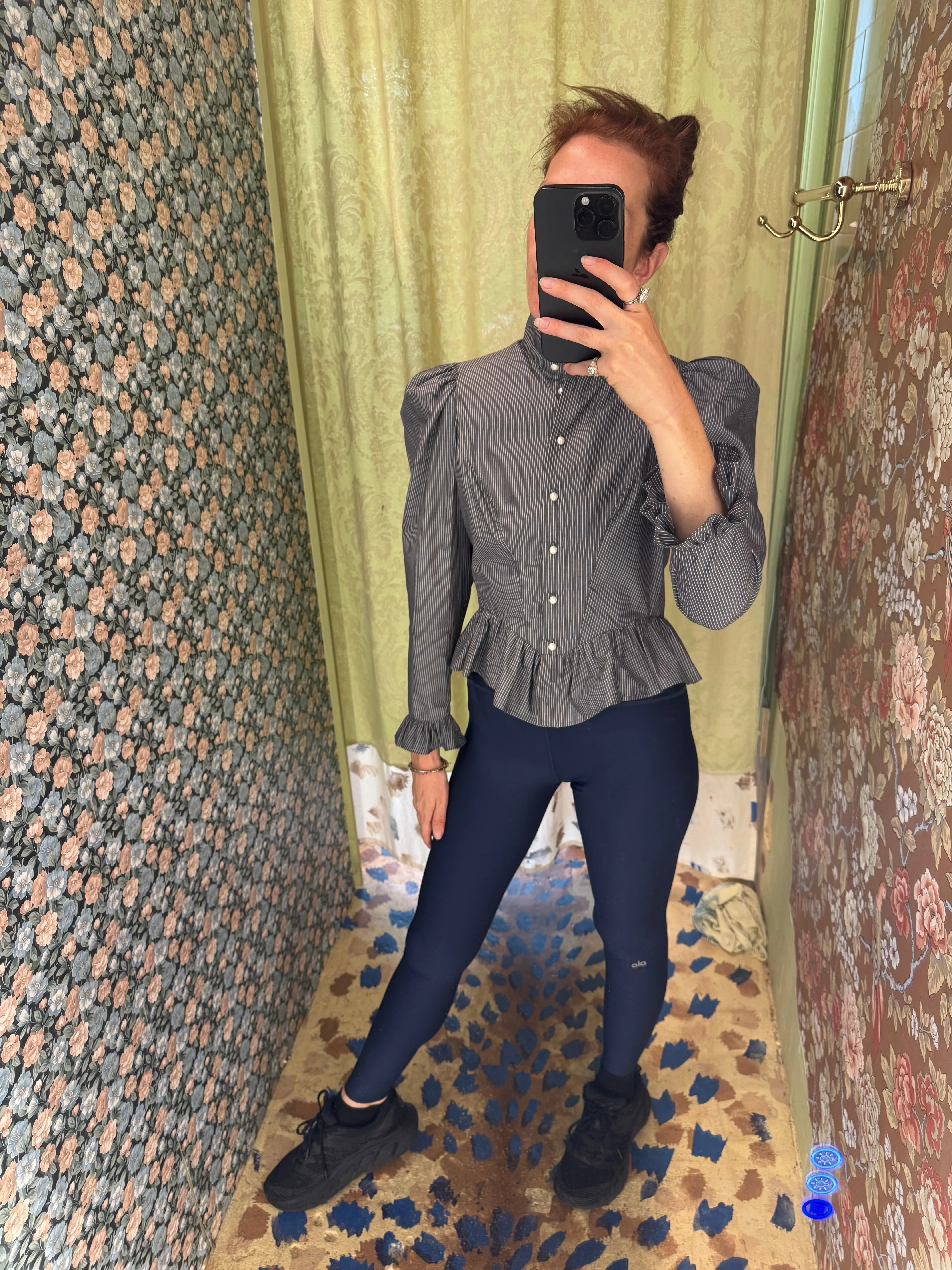 Grace Blouse in Grey Stripe sold by Batsheva product image thumbnail 3