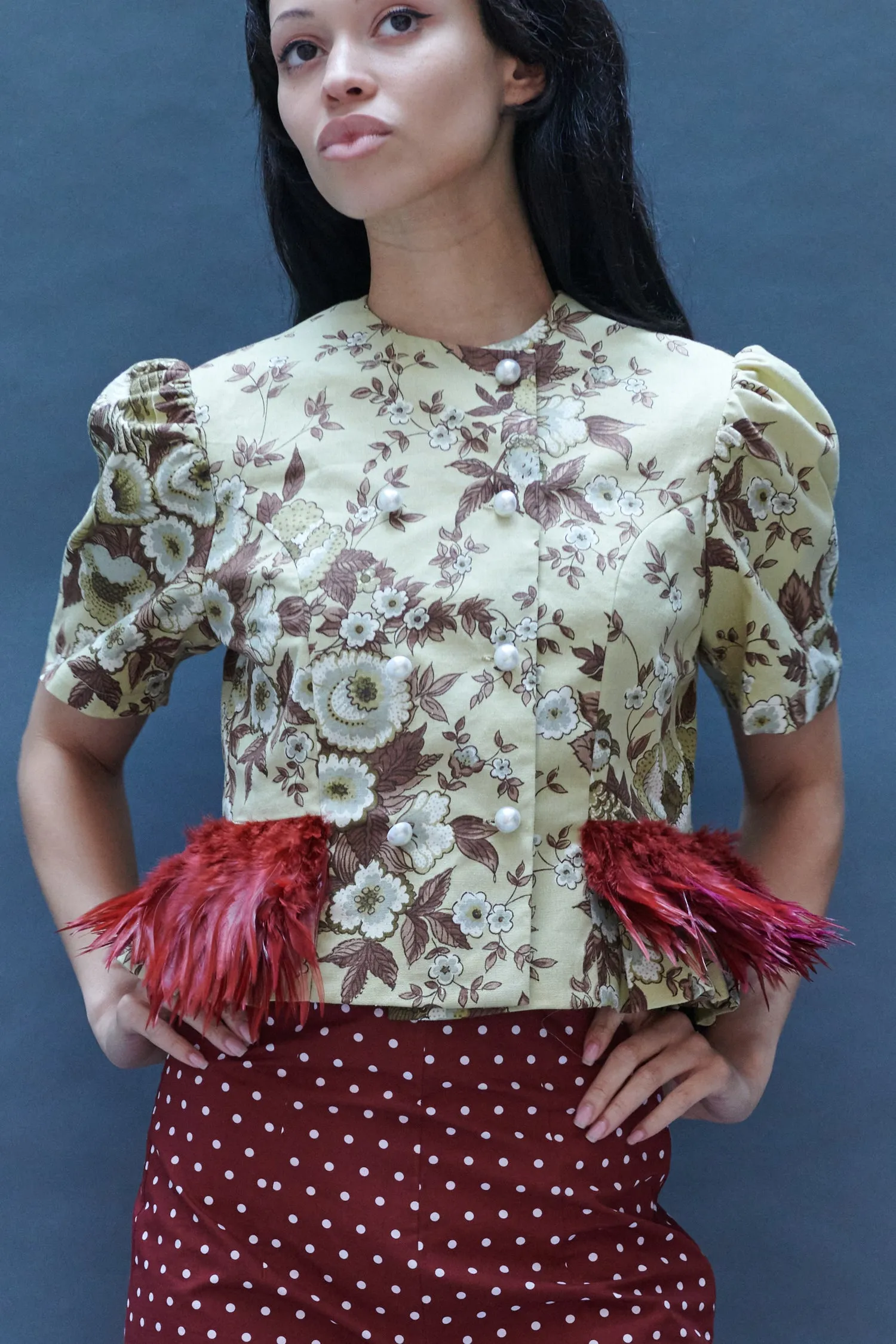 Eva Jacket in Vintage Upholstery sold by Batsheva product image thumbnail 2
