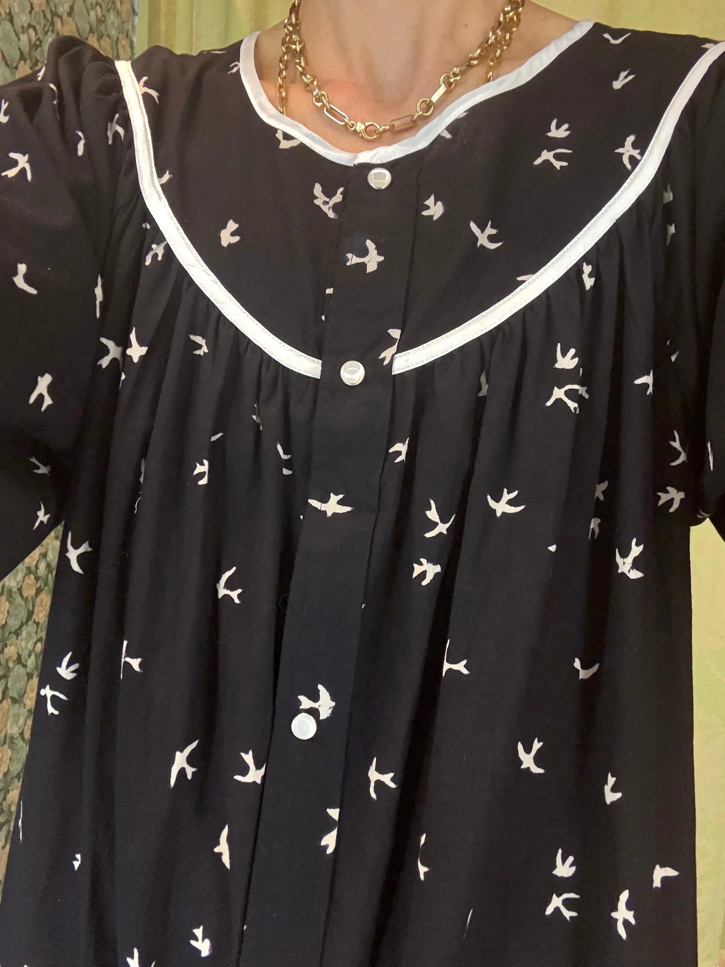 Snap Housedress in Birds sold by Batsheva product image thumbnail 2