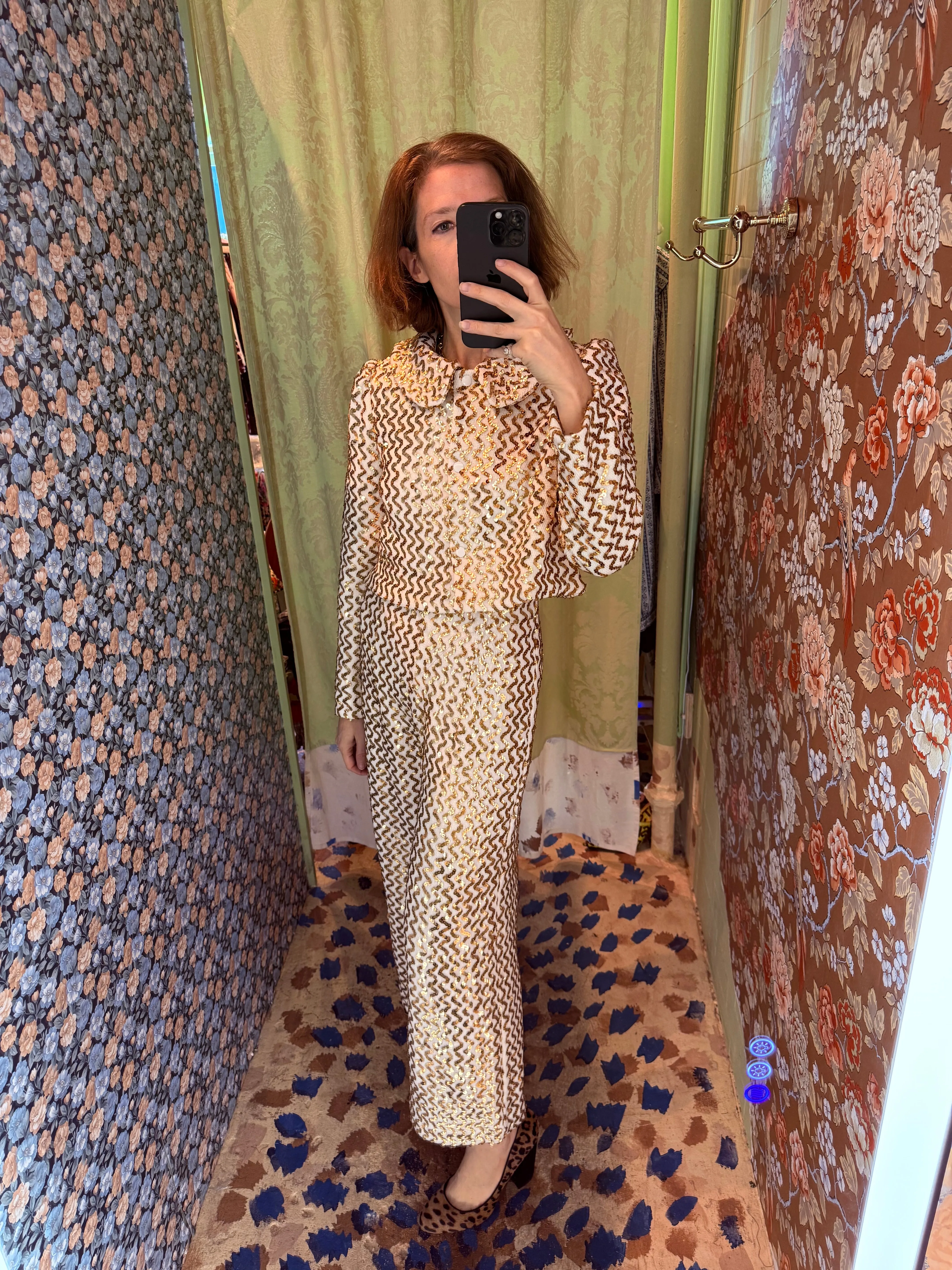 Ruffle Pant in Knit Sequins sold by Batsheva product image thumbnail 2