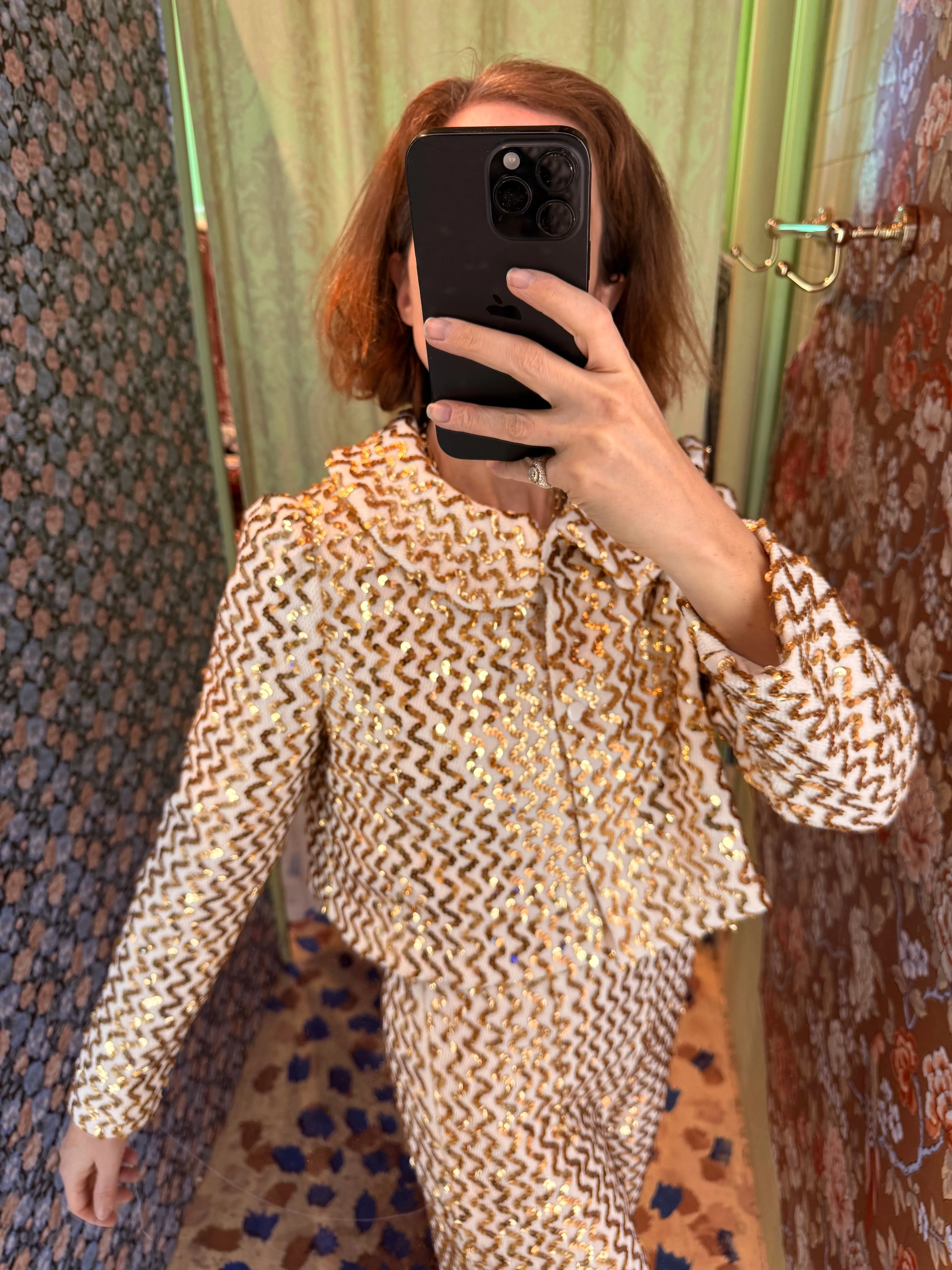 Peter Pan Coat in Knit Sequin sold by Batsheva product image thumbnail 2