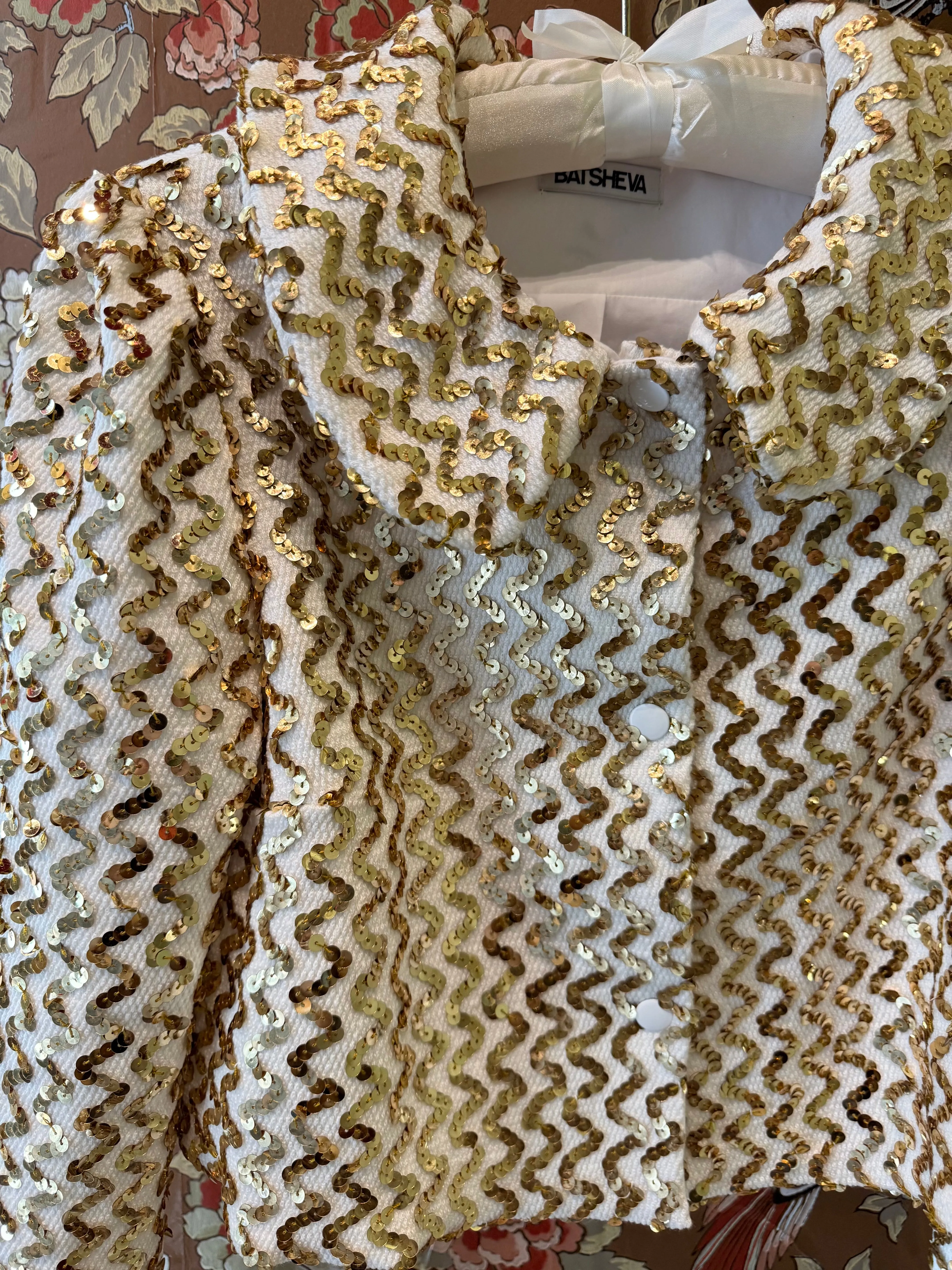 Peter Pan Coat in Knit Sequin sold by Batsheva product image thumbnail 5