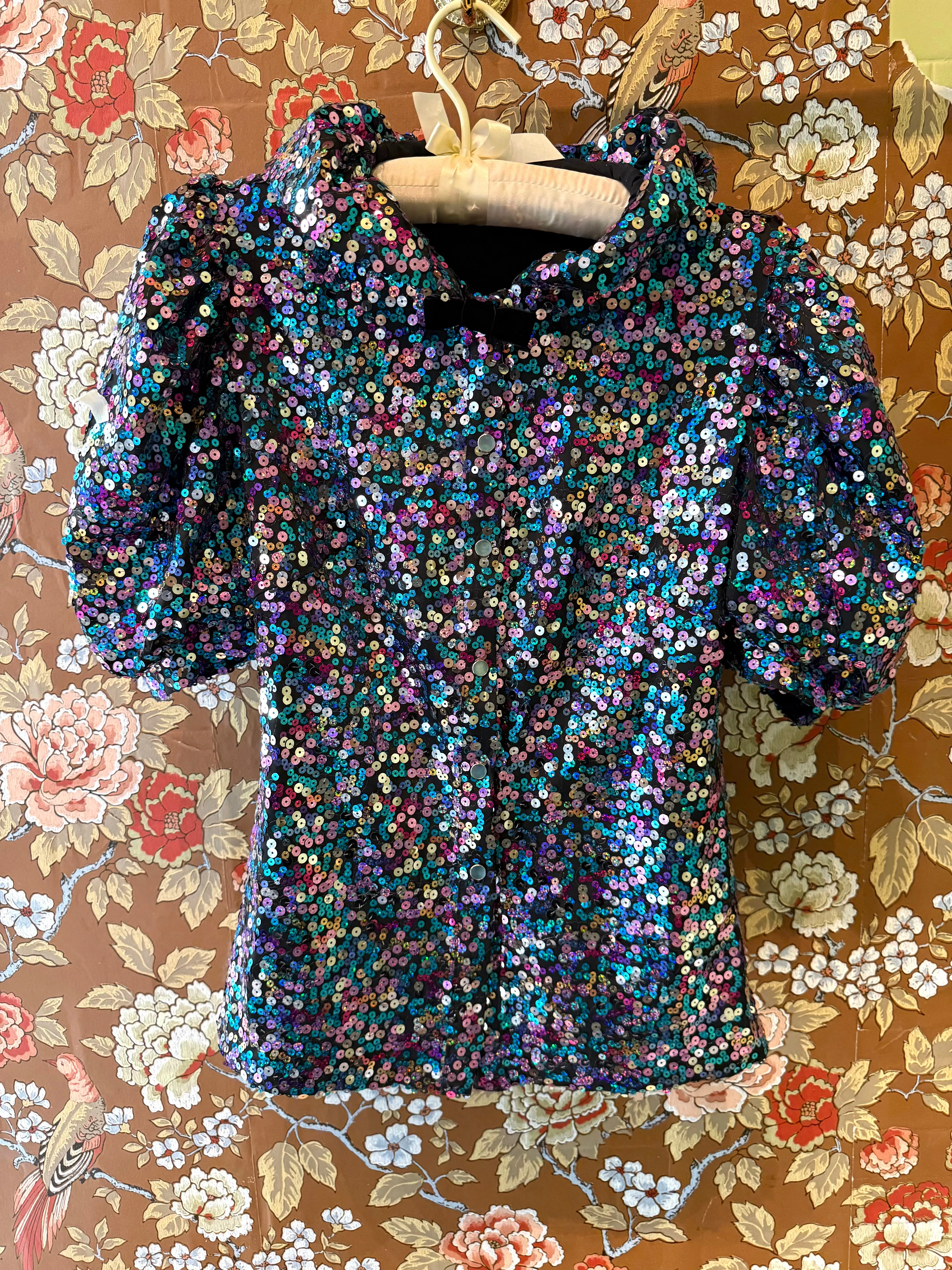 Lou Blouse in Multicolor Sequins sold by Batsheva