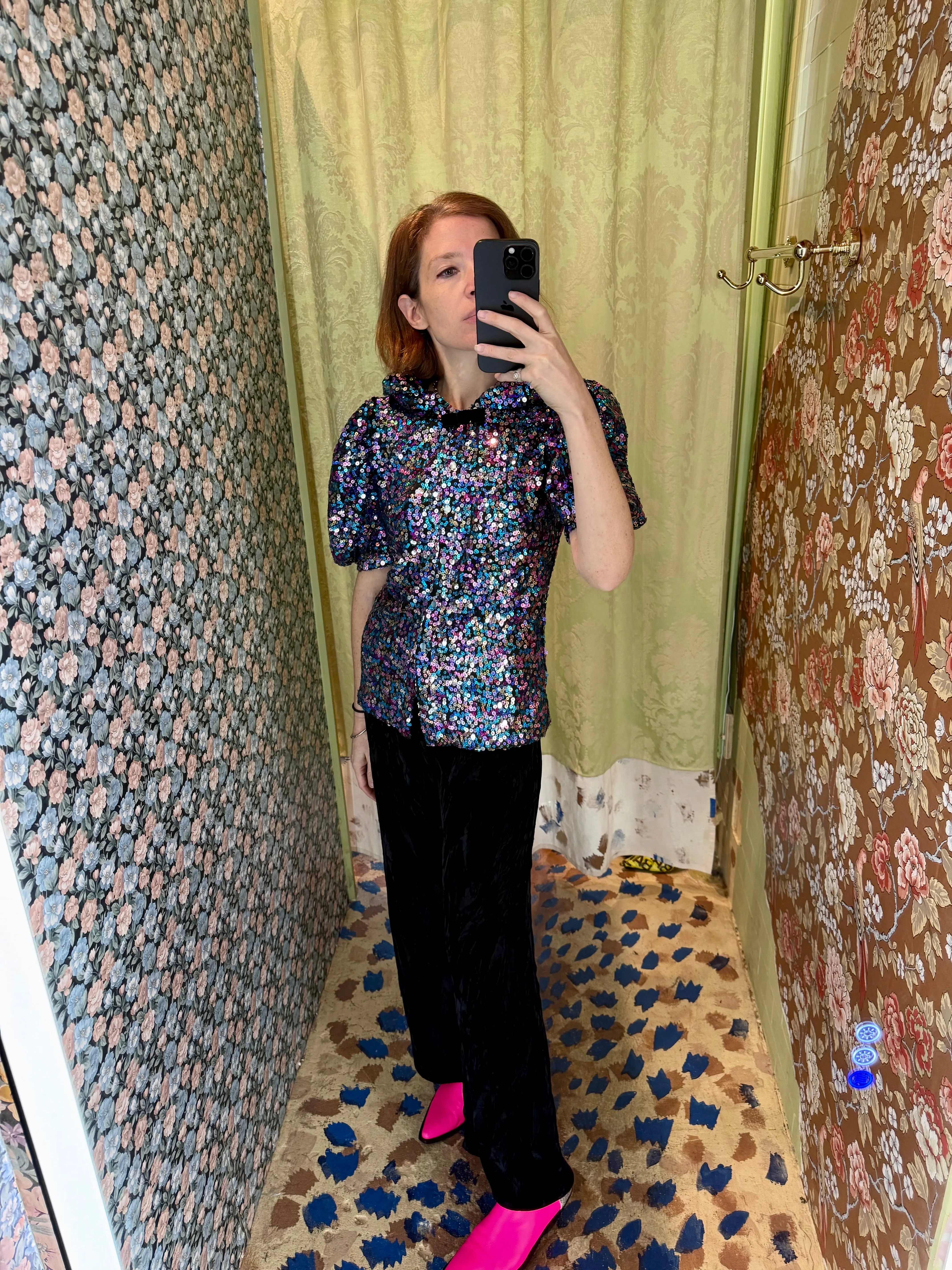 Lou Blouse in Multicolor Sequins sold by Batsheva product image thumbnail 3