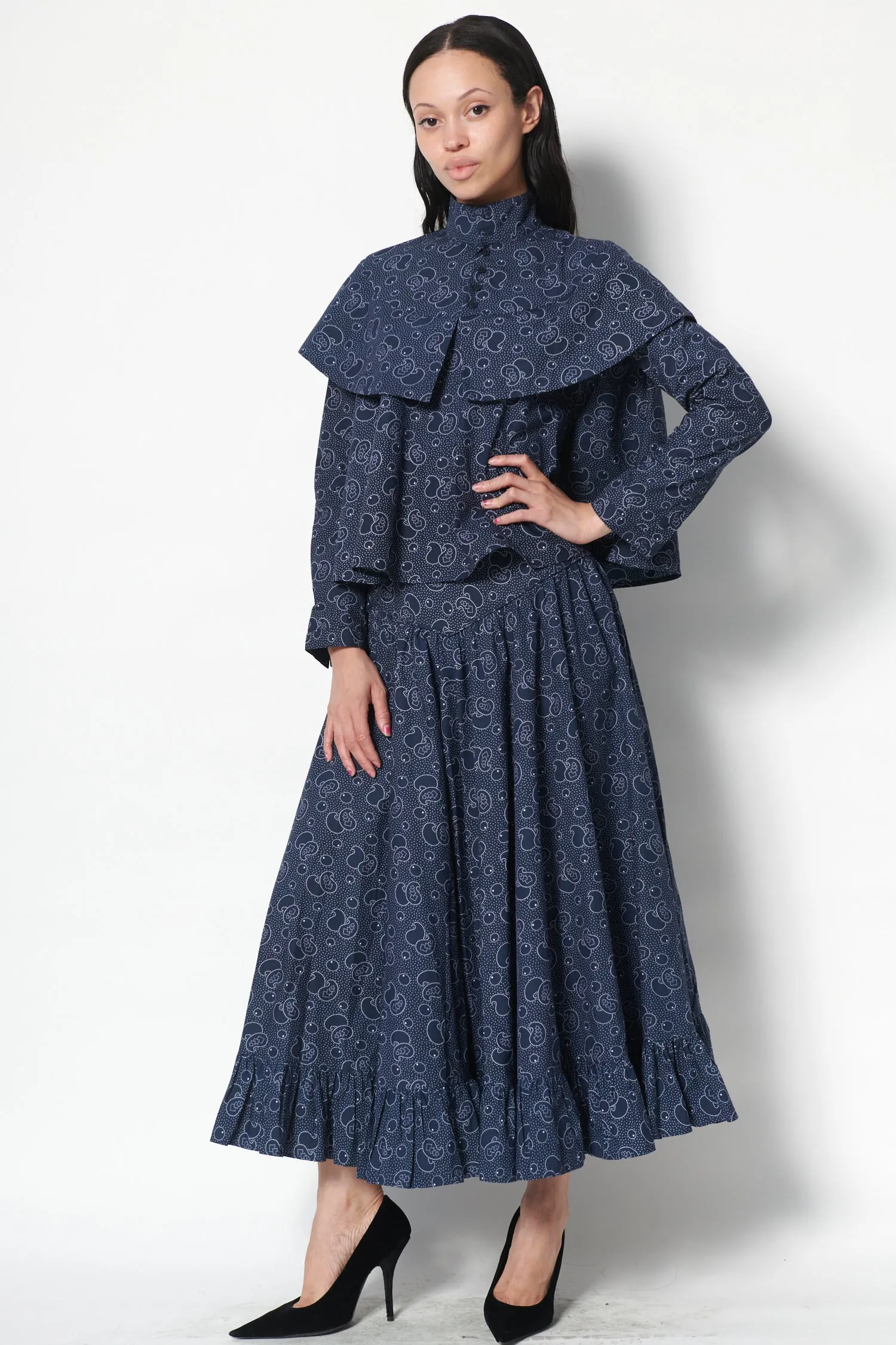 McKinley Top in Midnight Paisley sold by Batsheva product image thumbnail 5