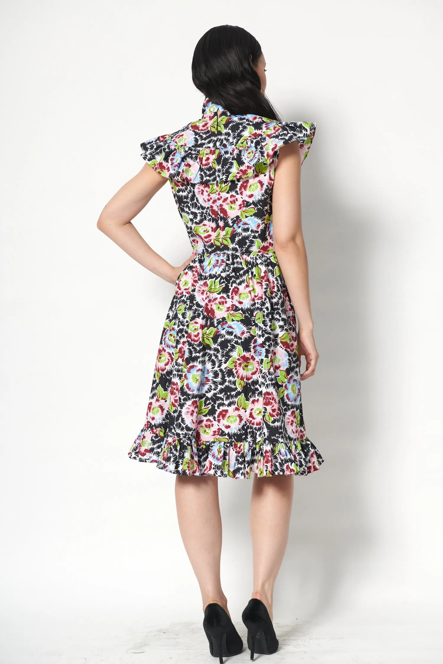 Caroline Dress in Flower Riot sold by Batsheva product image thumbnail 5
