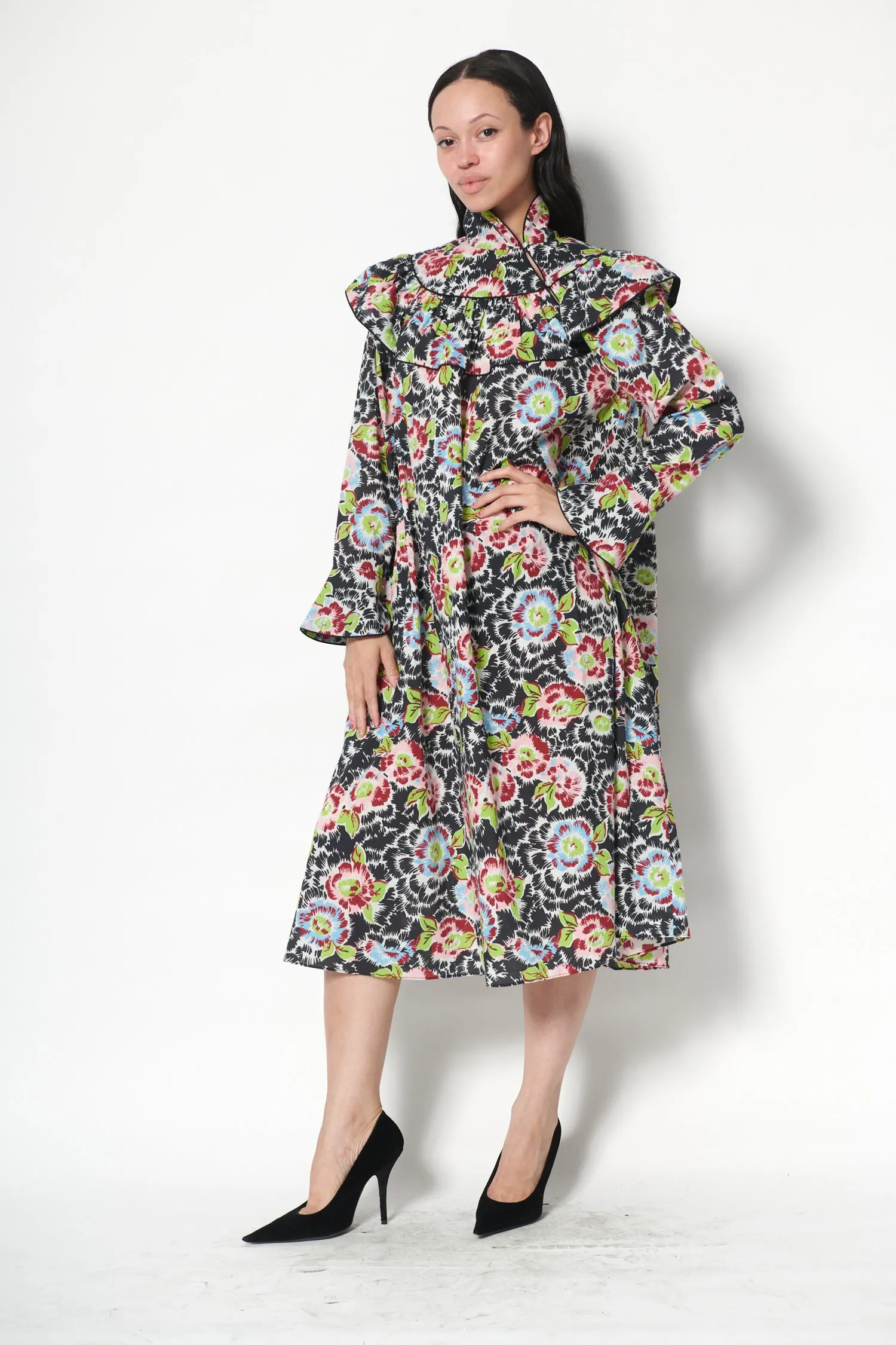 Racquel Dress in Flower Riot sold by Batsheva