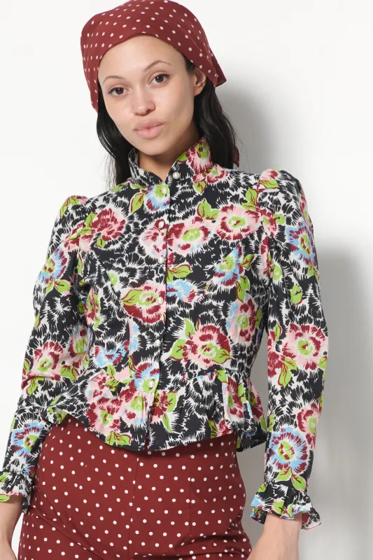 Grace Blouse in Flower Riot sold by Batsheva