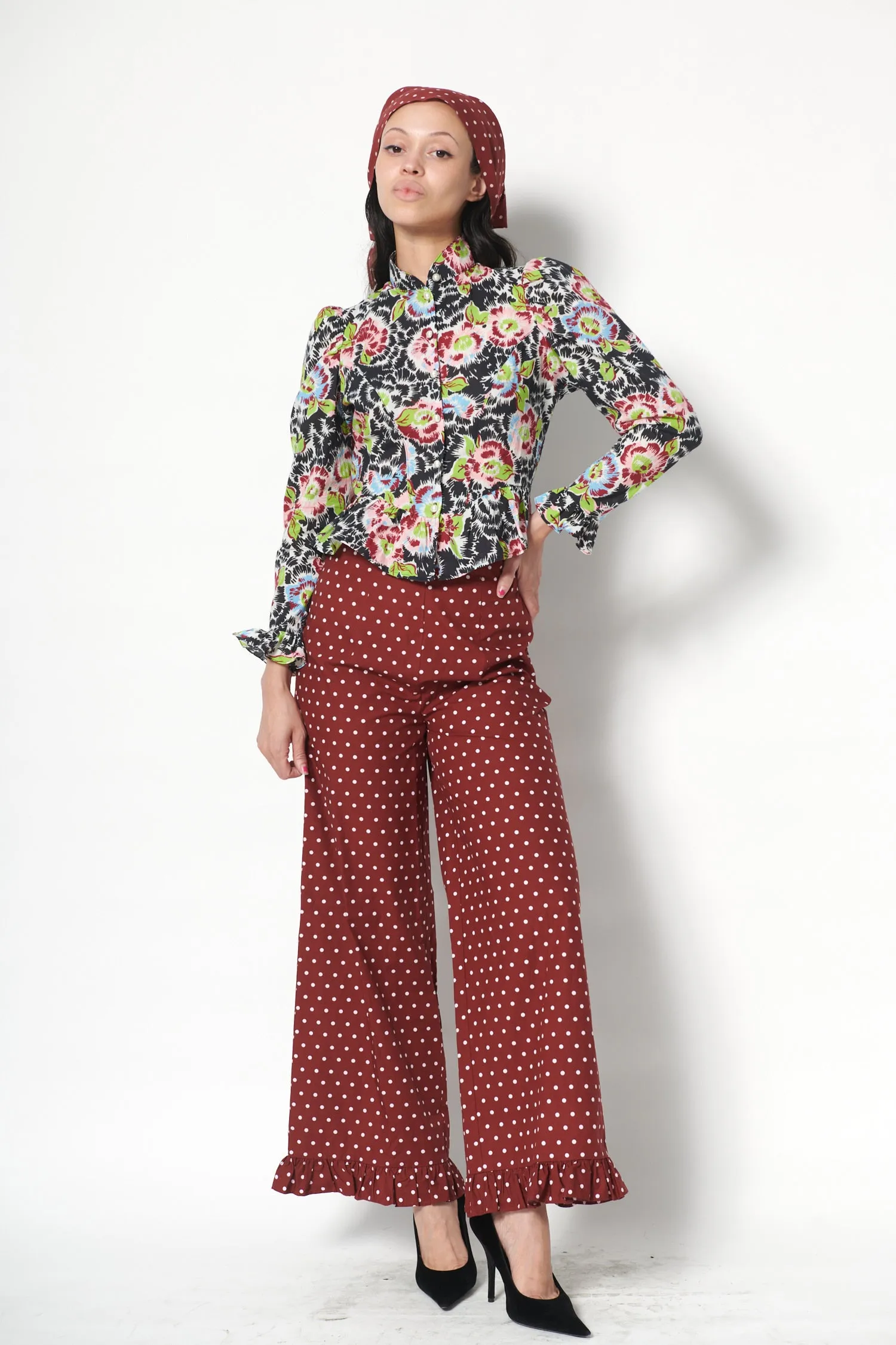Grace Blouse in Flower Riot sold by Batsheva product image thumbnail 4