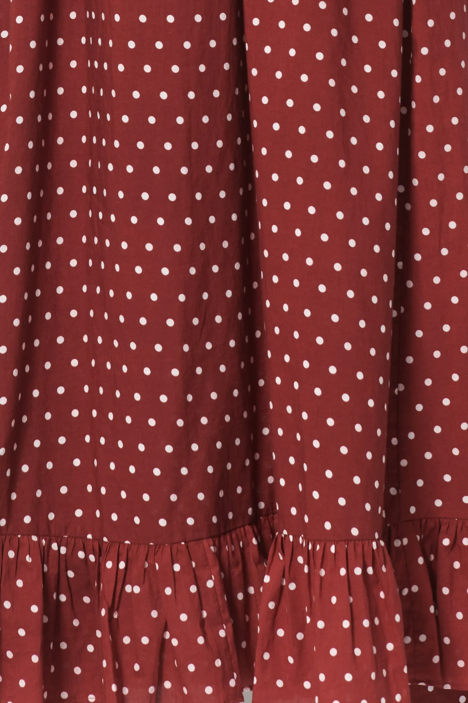Caroline Dress in Maroon Dots sold by Batsheva product image thumbnail 4