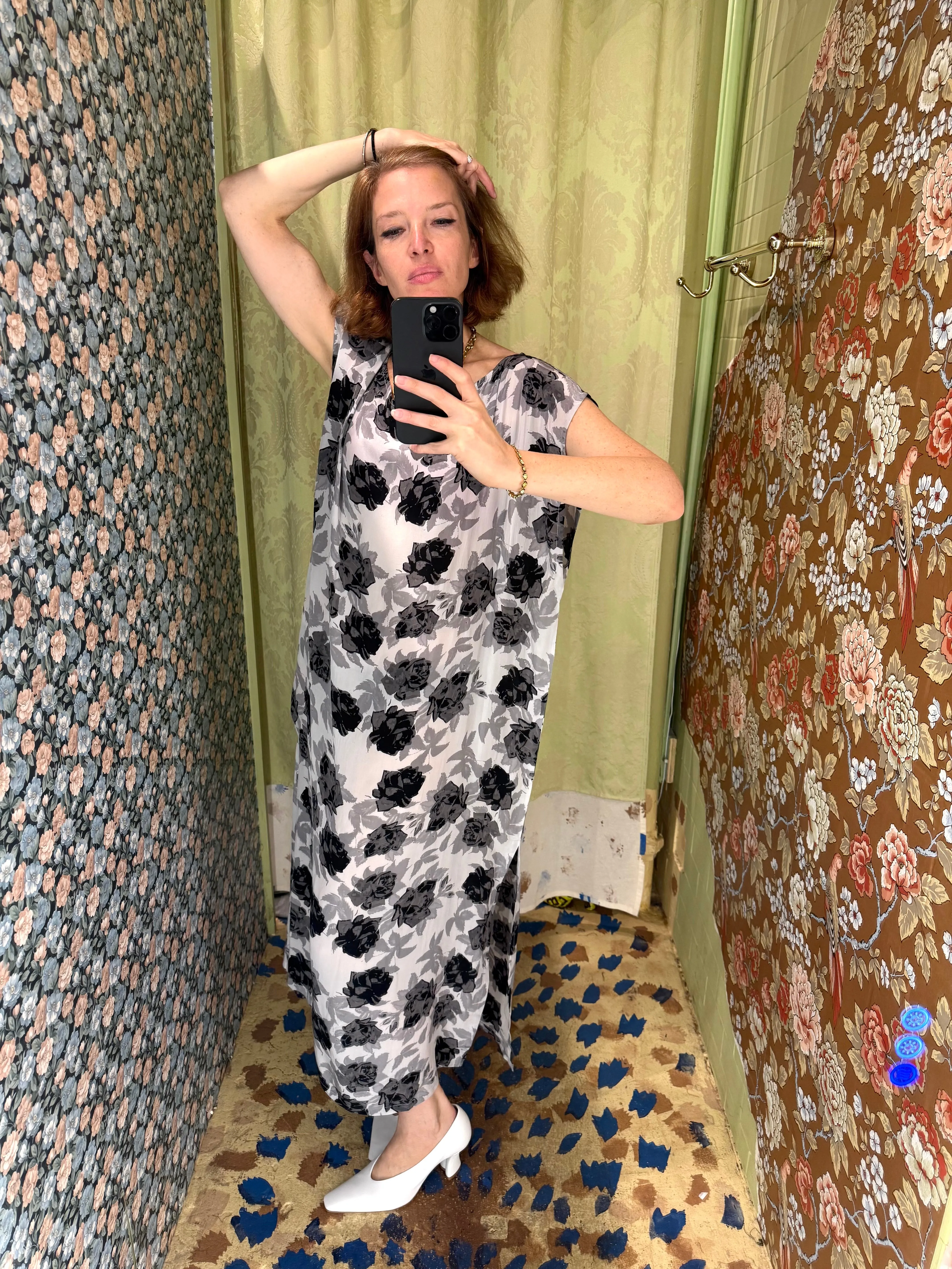 Dancer's Caftan in Grey Floral sold by Batsheva product image thumbnail 2