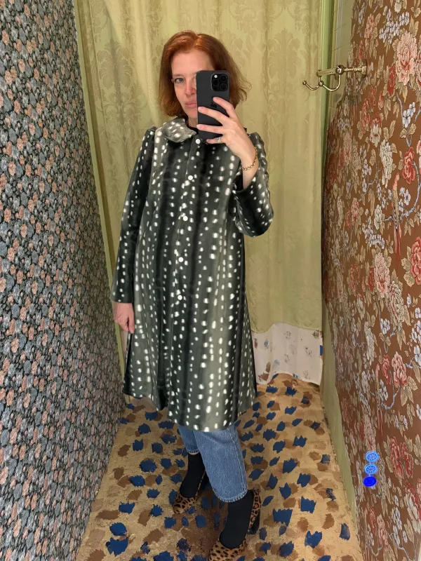 Long Peter Pan Coat in Pine Bambi made by Batsheva
