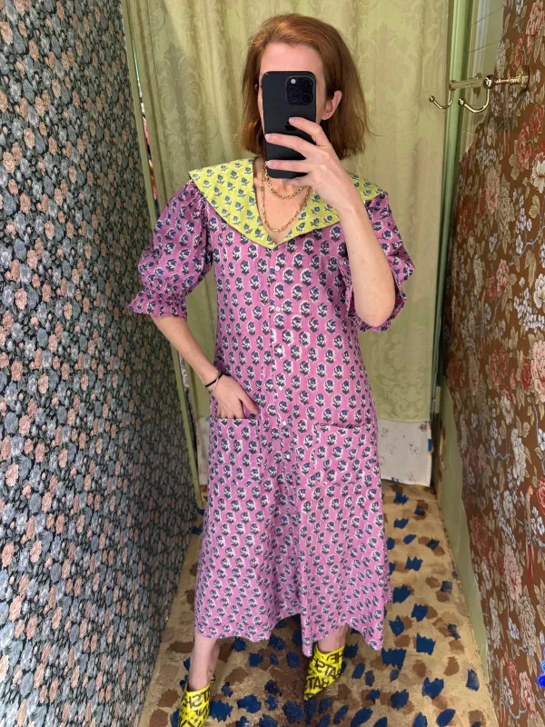 Sailor Snap Housedress in Multi Floral sold by Batsheva