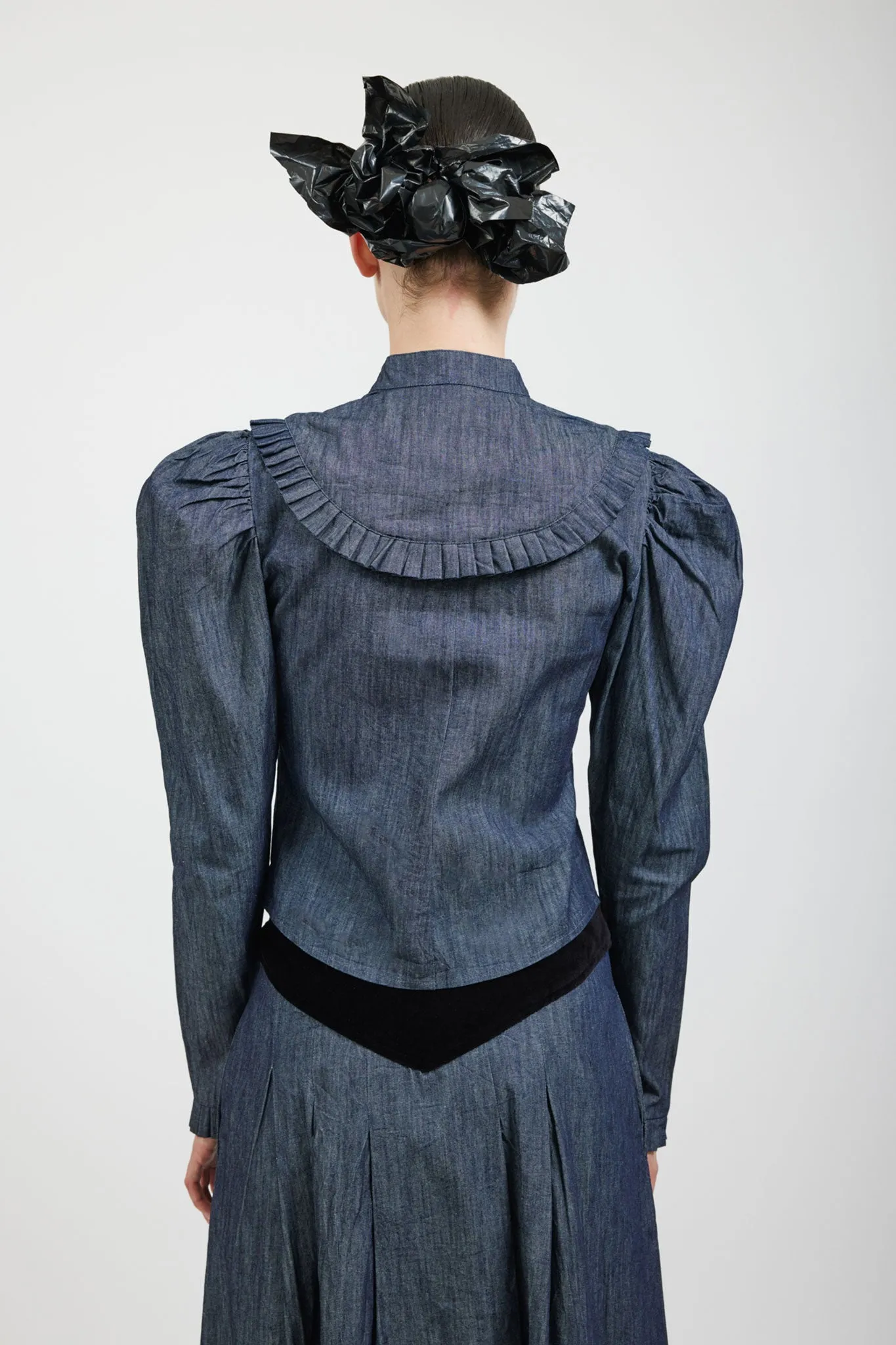Sample Sale Lee Blouse in Dark Denim sold by Batsheva product image thumbnail 5