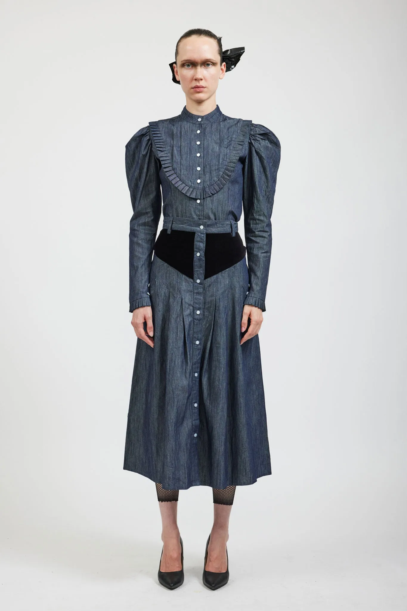 Sample Sale Lee Blouse in Dark Denim sold by Batsheva product image thumbnail 3