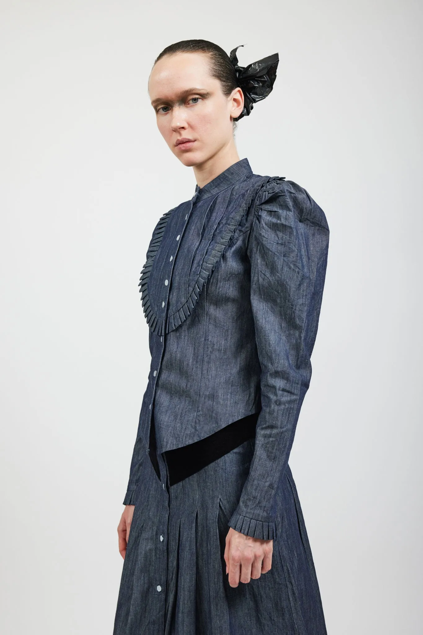 Sample Sale Lee Blouse in Dark Denim sold by Batsheva product image thumbnail 2