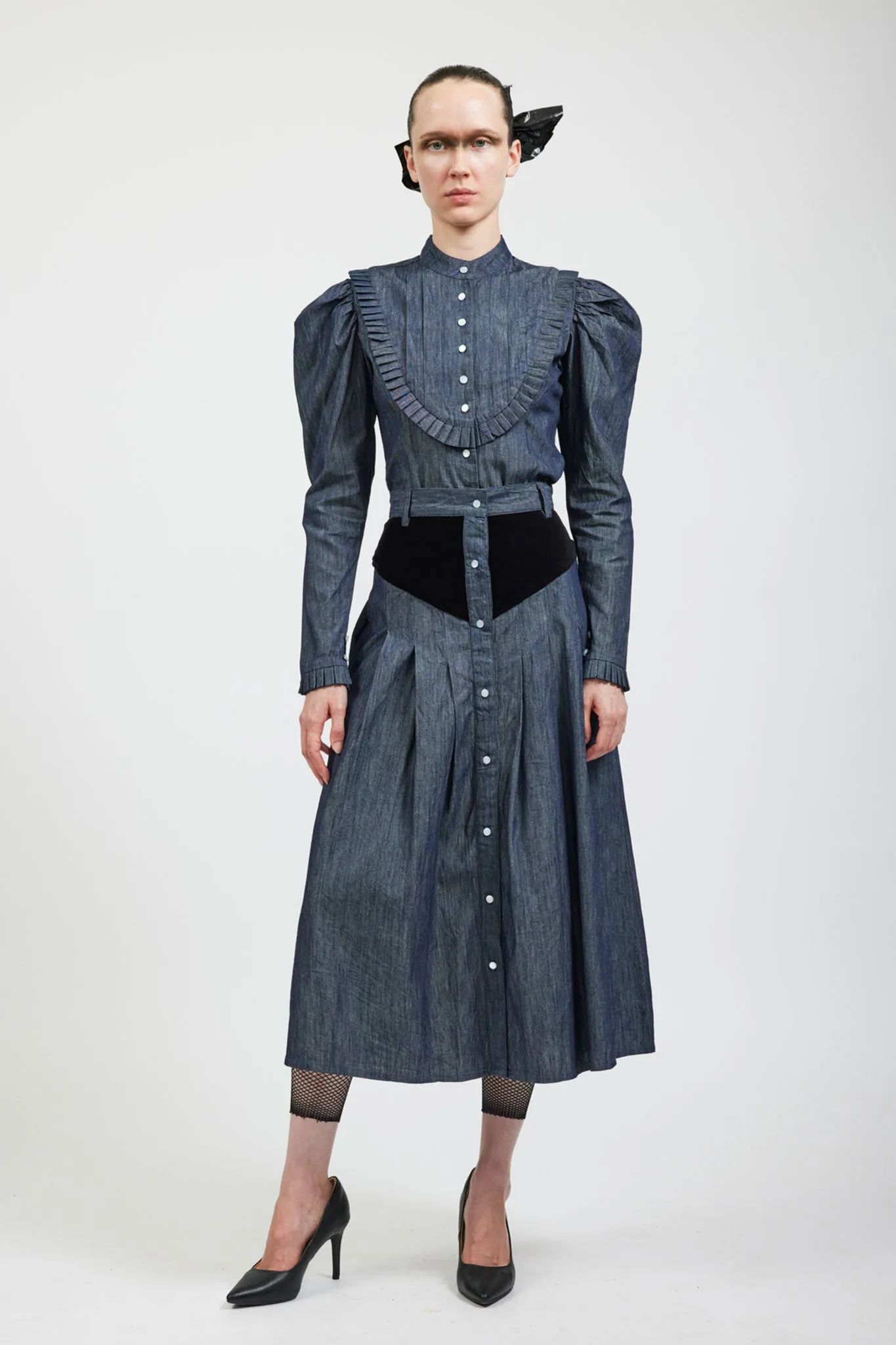 Sample Sale Lee Blouse in Dark Denim sold by Batsheva product image thumbnail 4