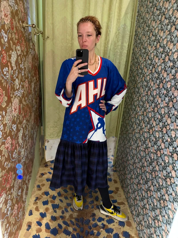 One-of-a-Kind Vintage AHL Jersey Dress made by Batsheva