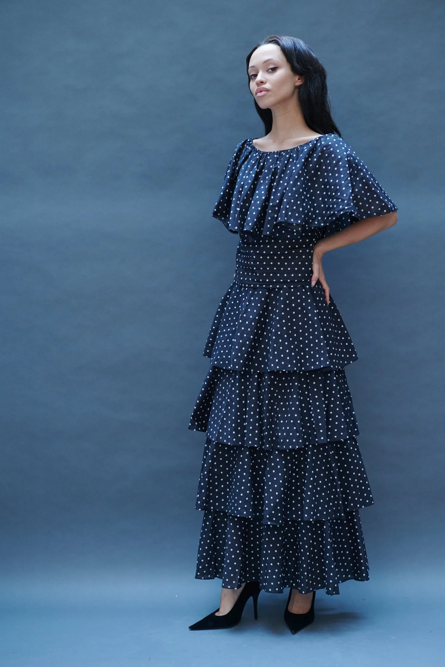 Bell Skirt in Black Dots sold by Batsheva product image thumbnail 3