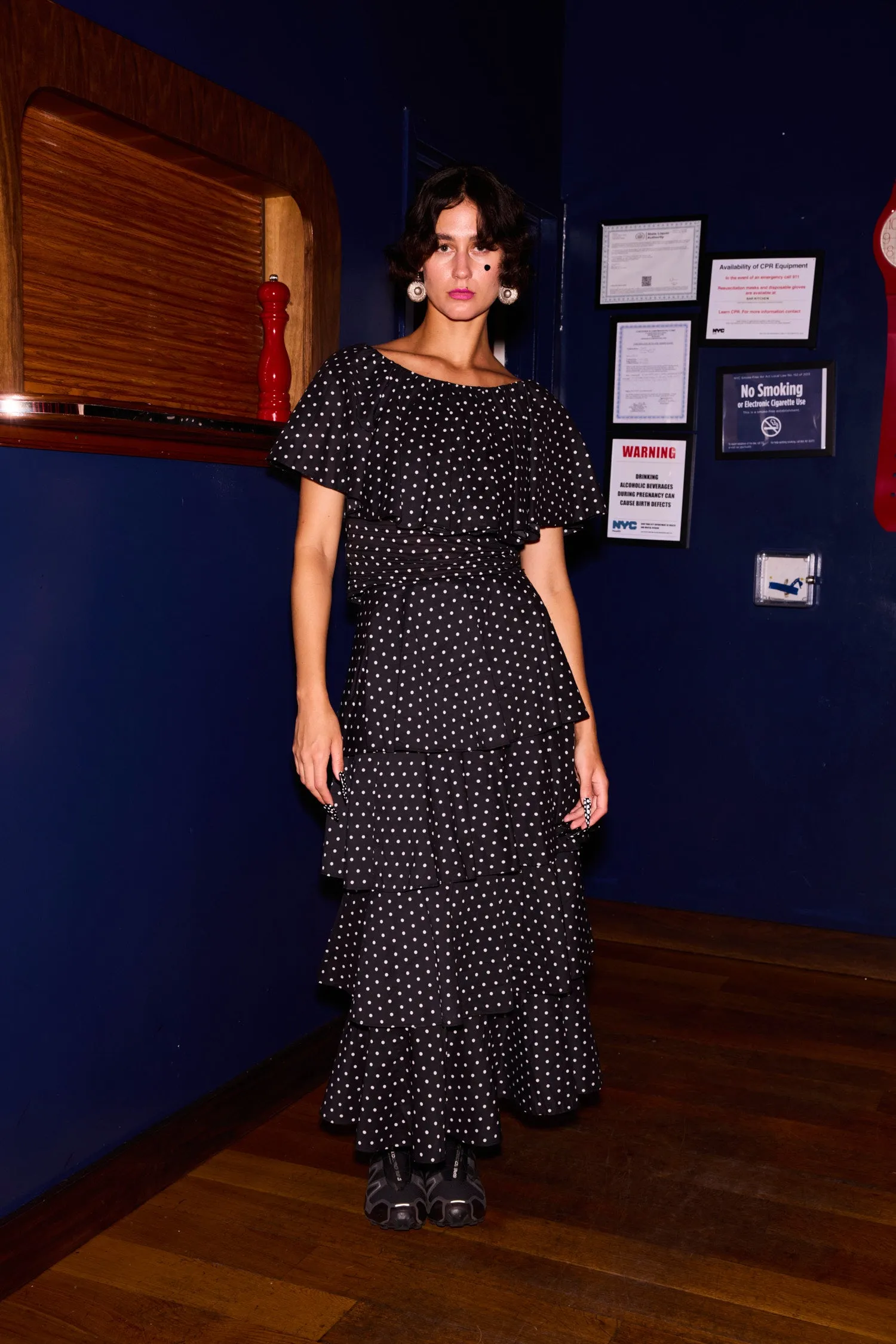 Bell Skirt in Black Dots sold by Batsheva product image thumbnail 4