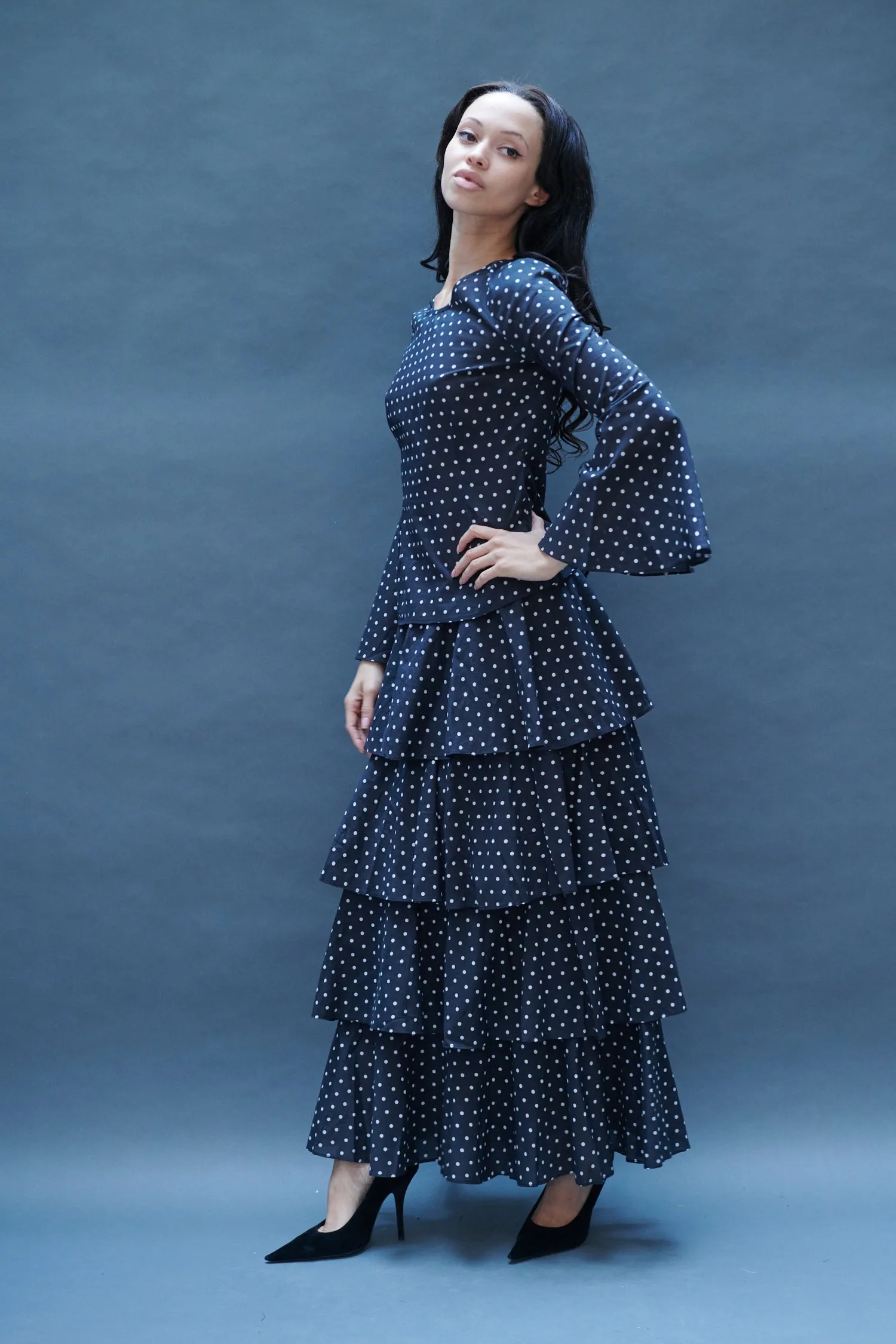 Bell Blouse in Black Dots sold by Batsheva product image thumbnail 4