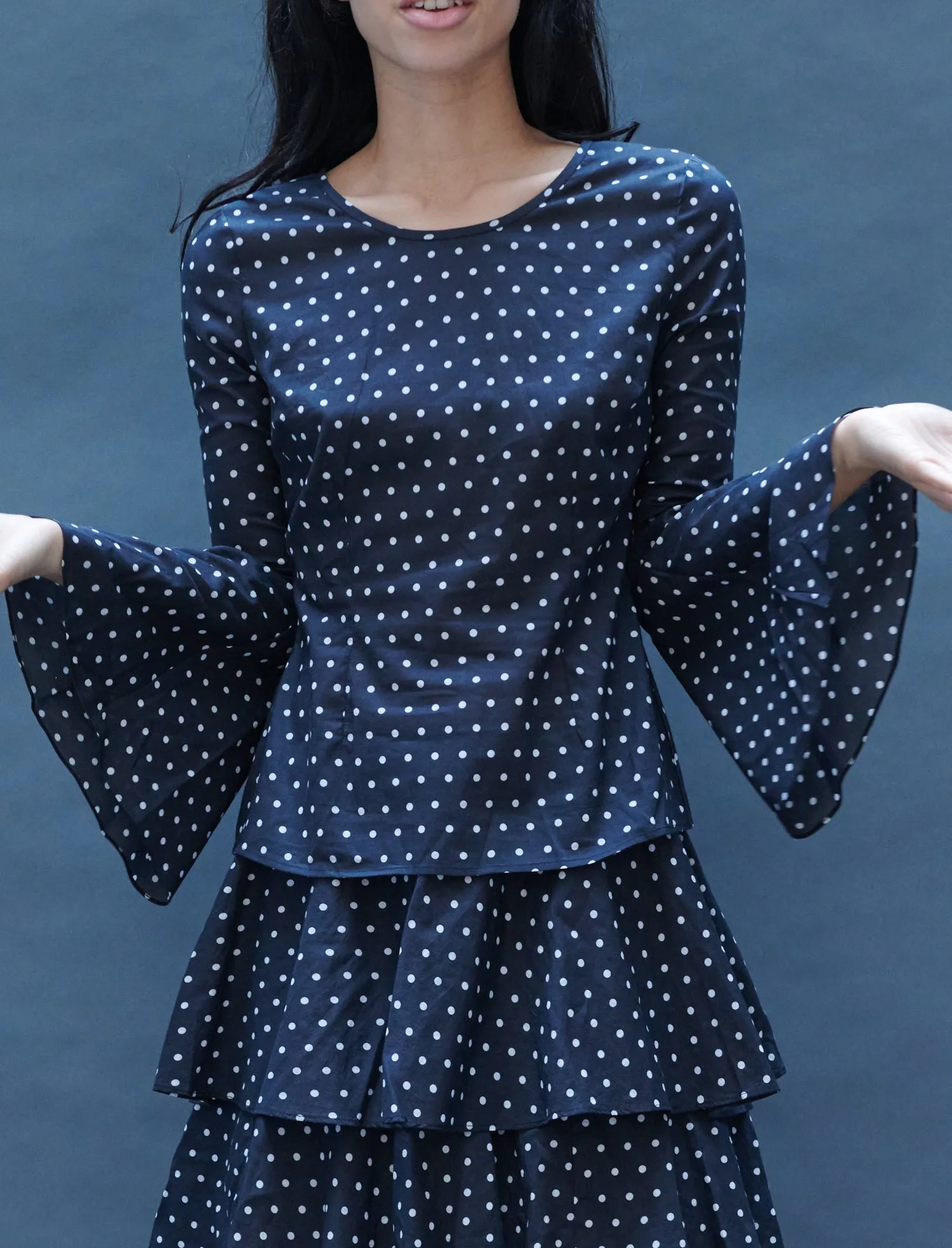 Bell Blouse in Black Dots sold by Batsheva product image thumbnail 2