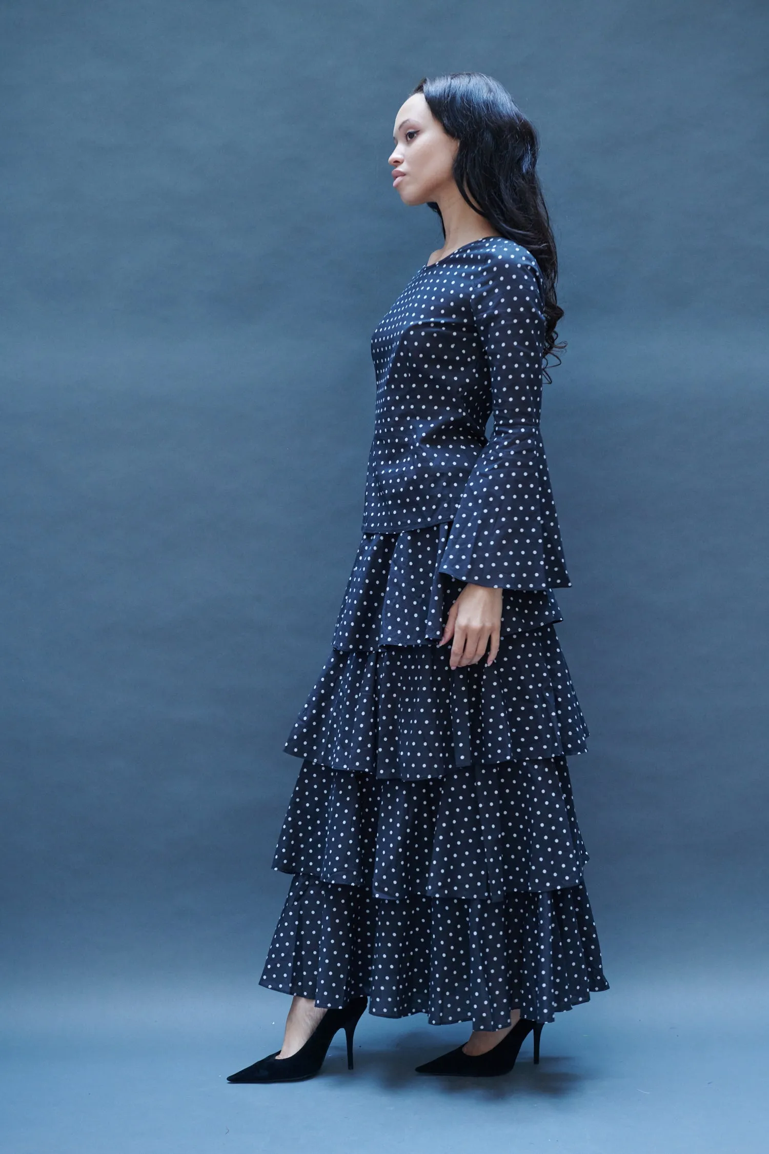 Bell Blouse in Black Dots sold by Batsheva product image thumbnail 5