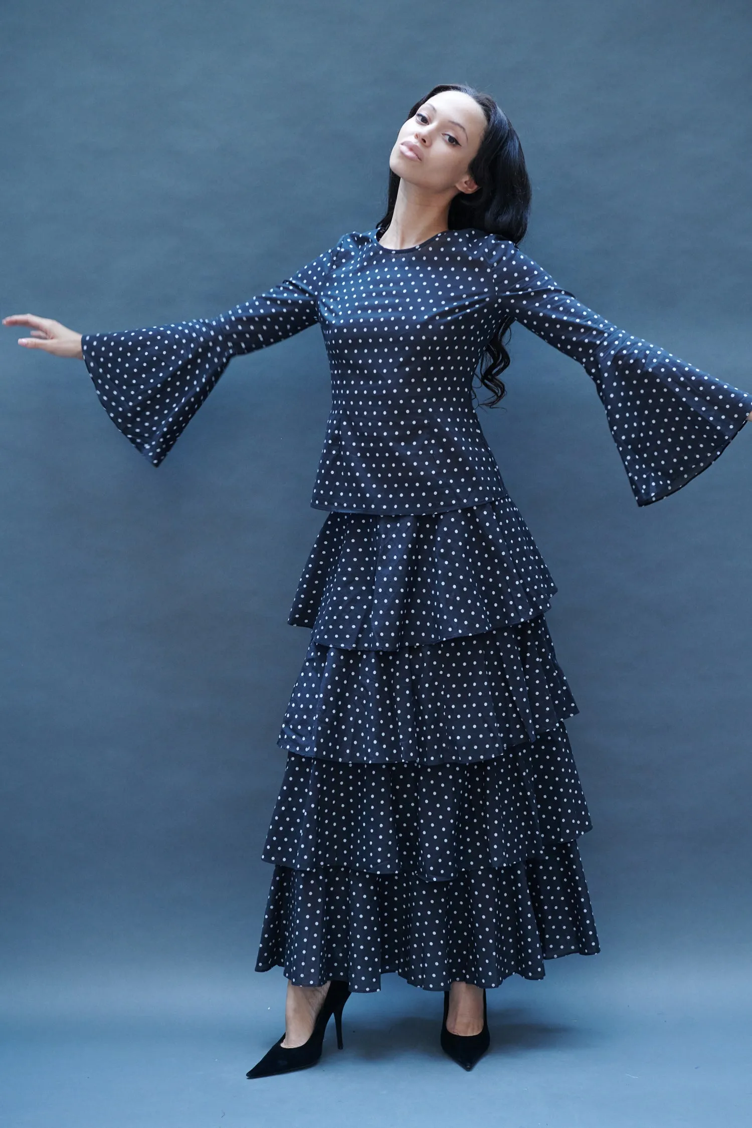 Bell Blouse in Black Dots sold by Batsheva product image thumbnail 3