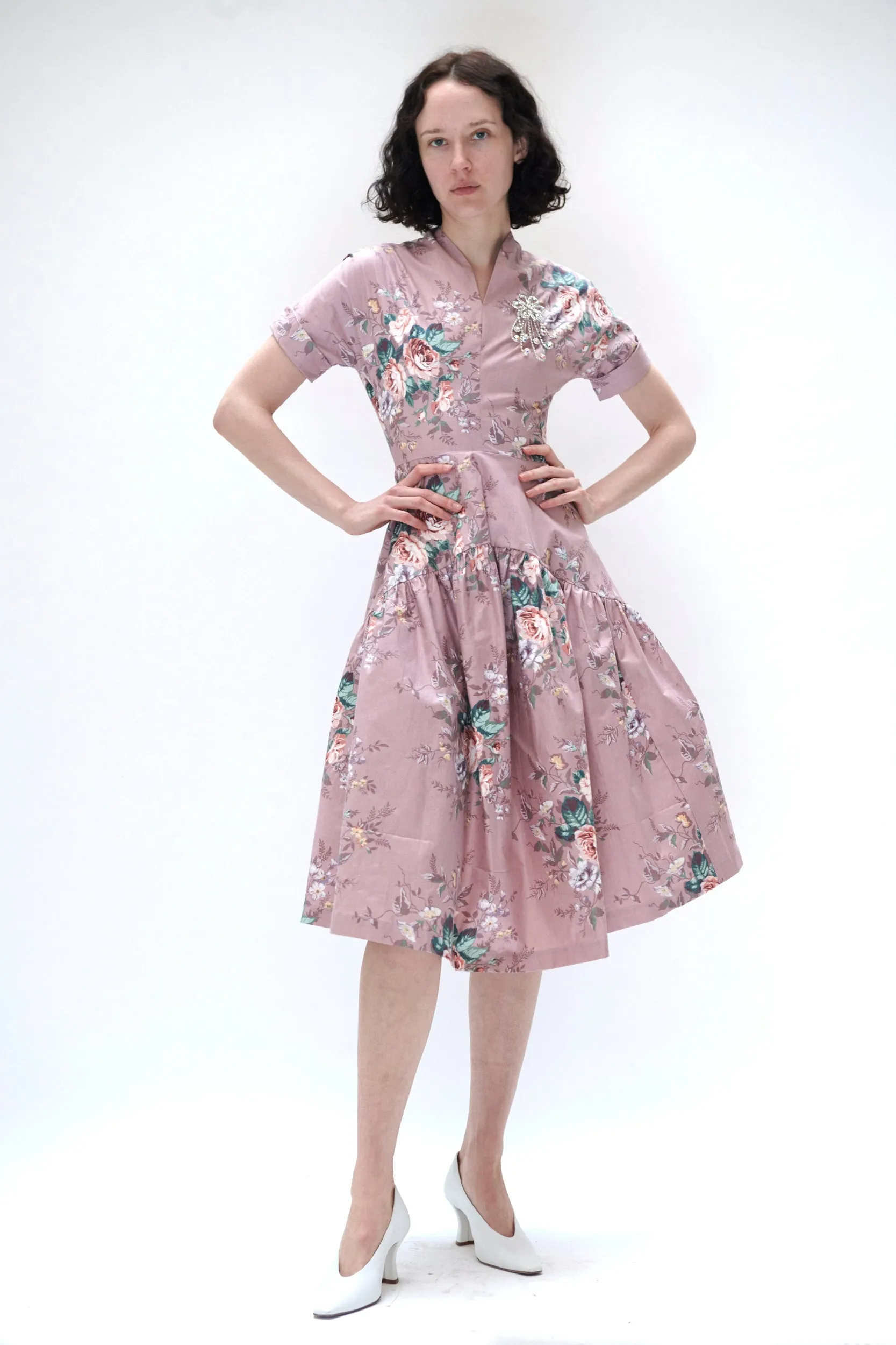 Clara Dress in Vintage Rose Upholstery sold by Batsheva product image thumbnail 3