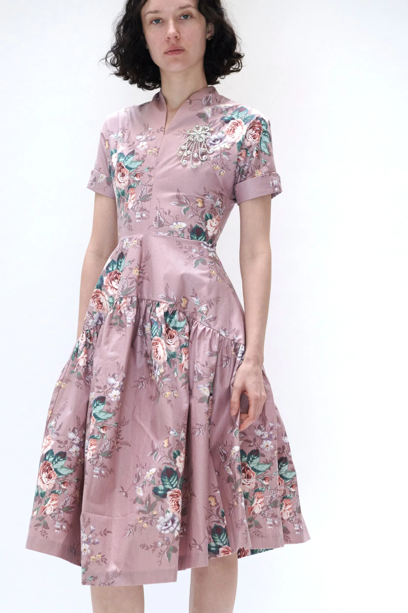 Clara Dress in Vintage Rose Upholstery sold by Batsheva product image thumbnail 4