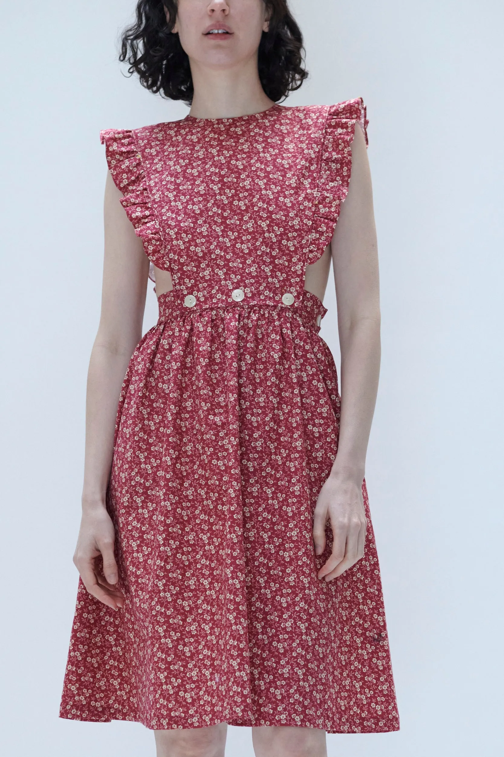 Apron Dress in Red Floral sold by Batsheva product image thumbnail 3