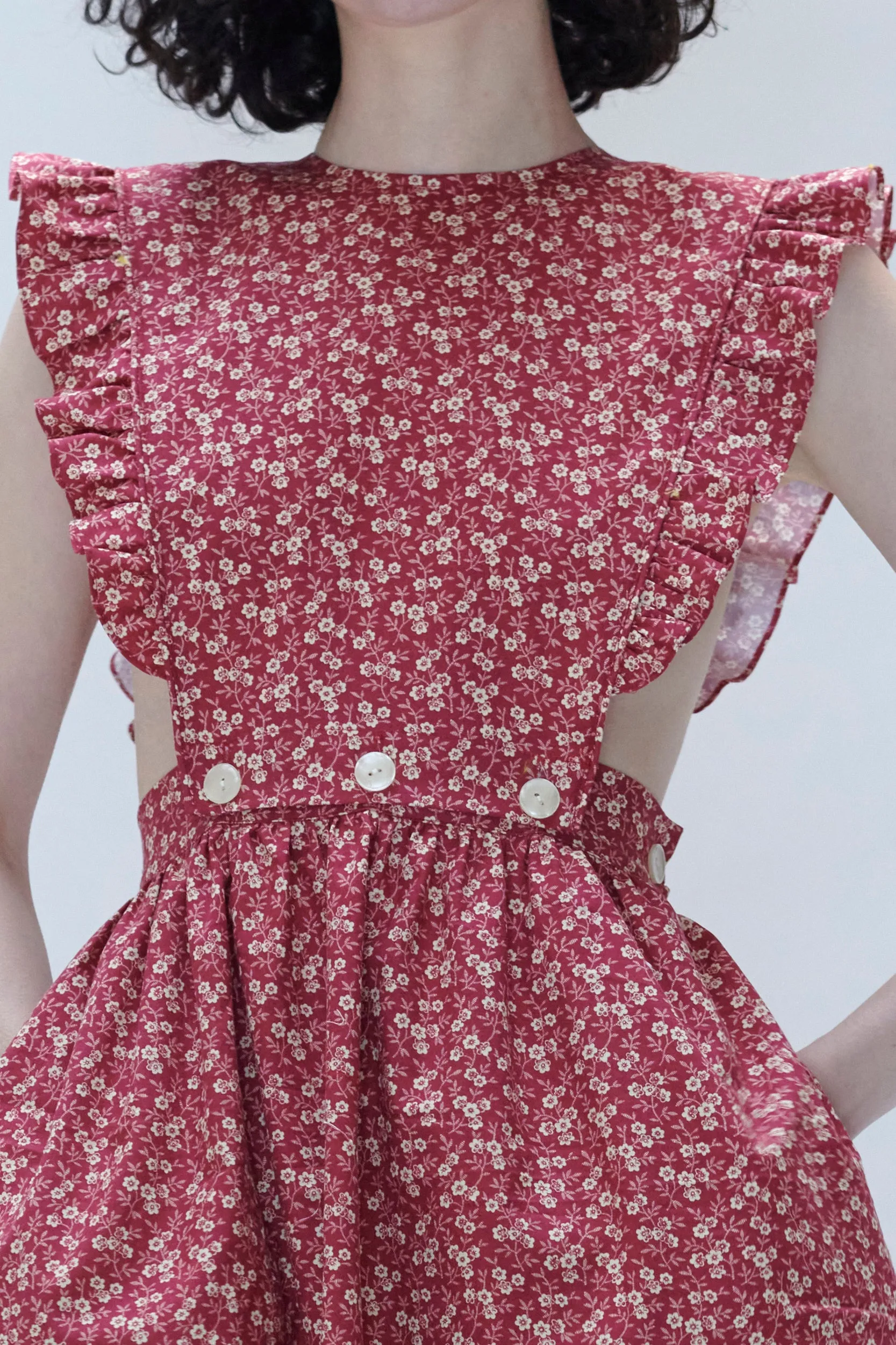 Apron Dress in Red Floral sold by Batsheva product image thumbnail 4