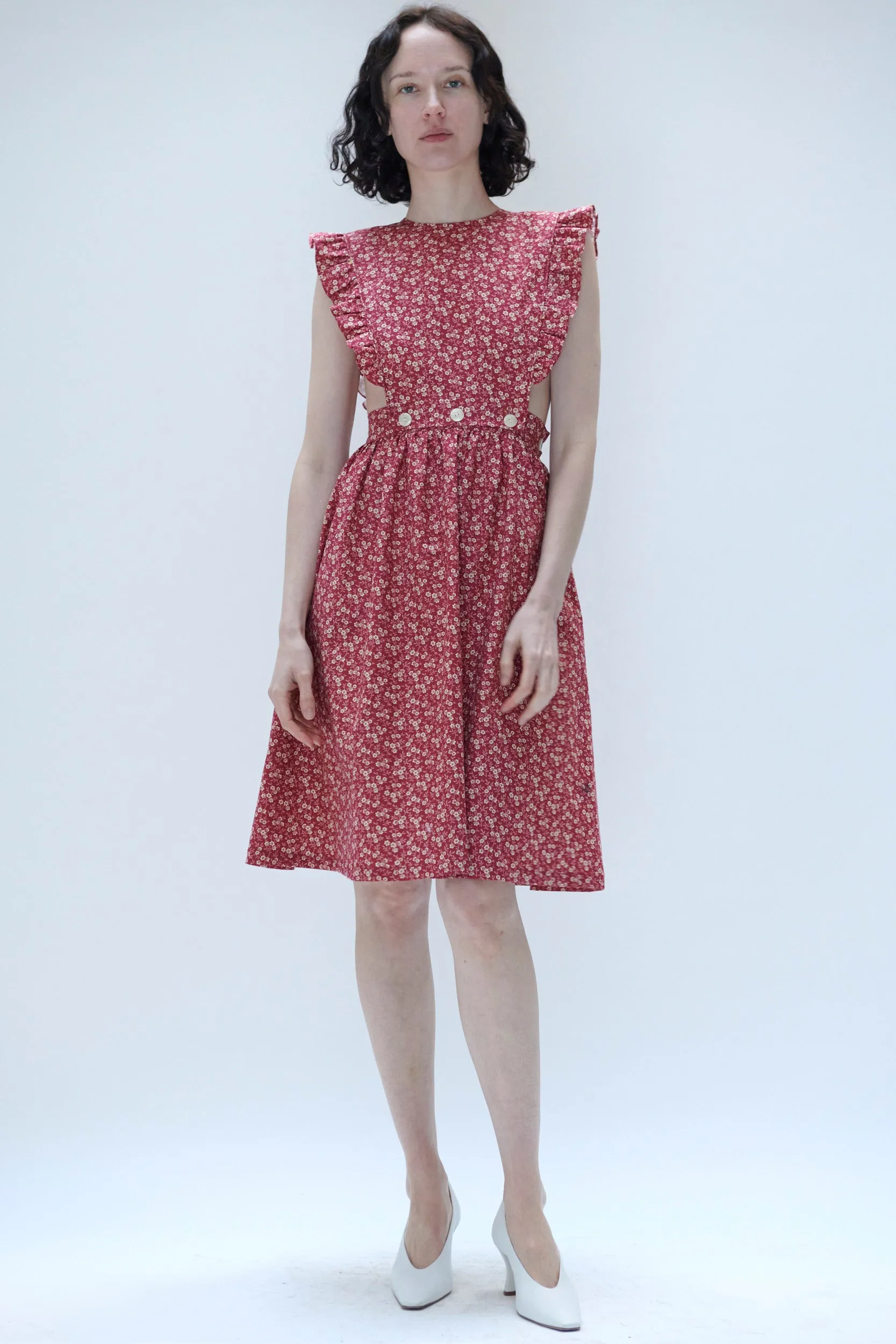 Apron Dress in Red Floral sold by Batsheva product image thumbnail 2
