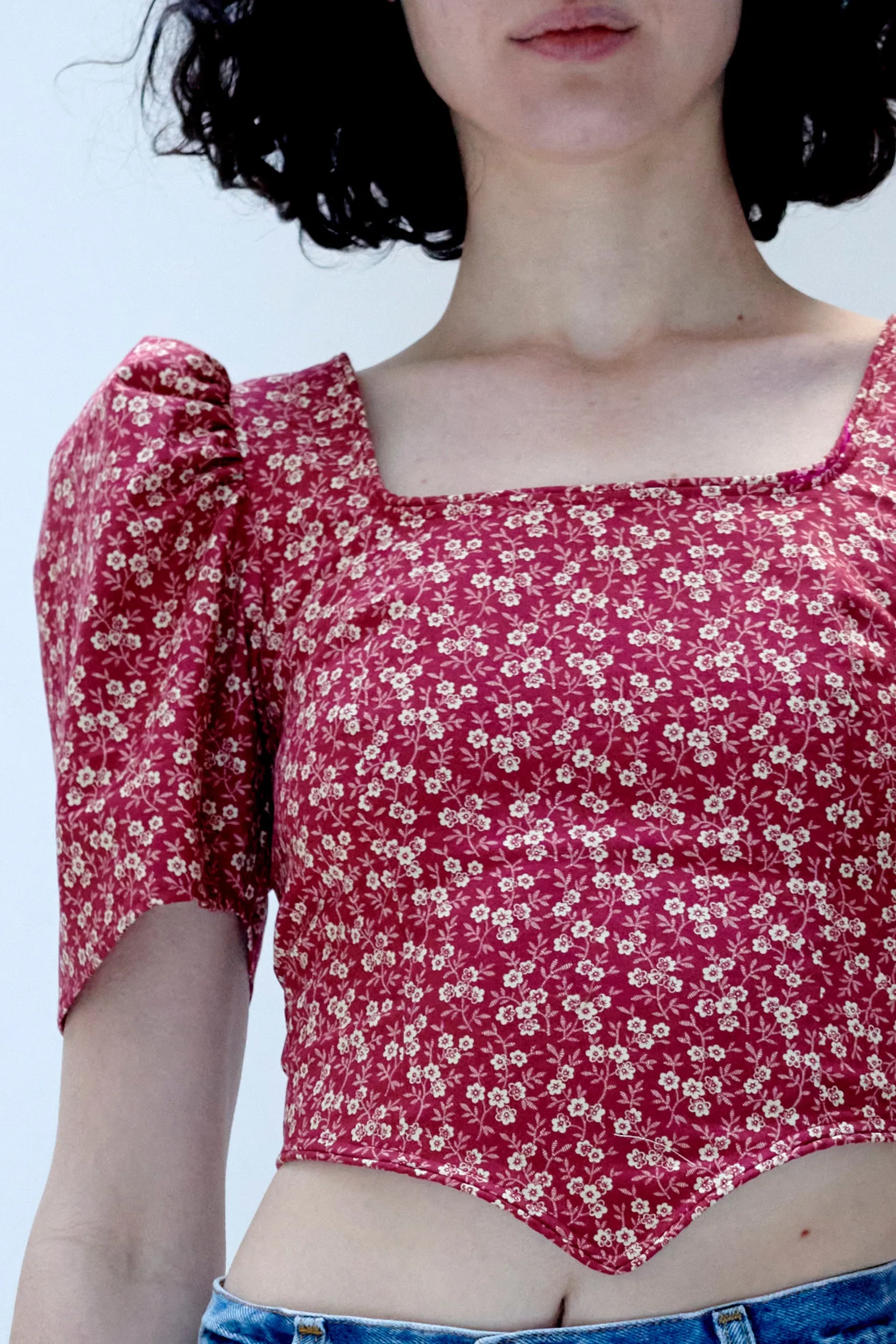 Dirndl Top in Red Floral sold by Batsheva product image thumbnail 3